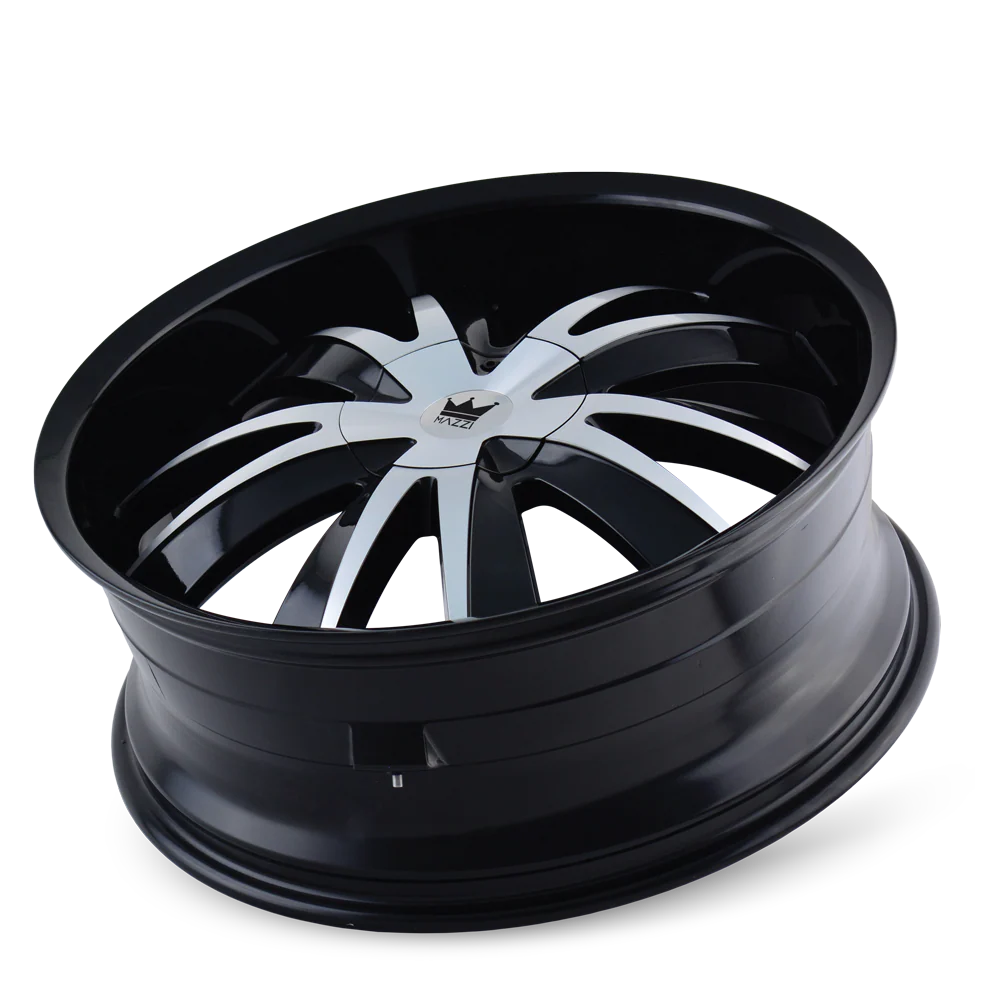 Mazzi - MAZZI EDGE 337 GLOSS BLACK MACHINED 18X7.5 4-100/4-114.3 40MM 67.1MM - Image 3