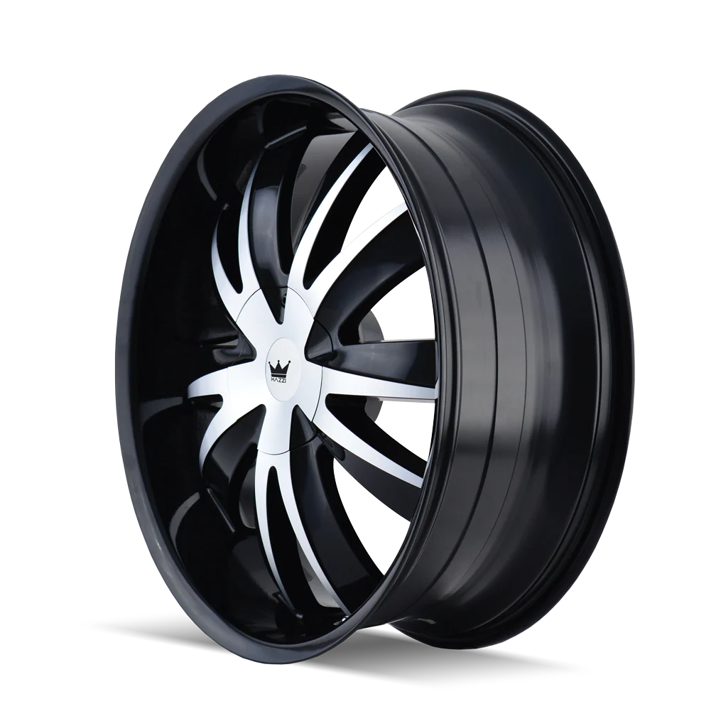 Mazzi - MAZZI EDGE 337 GLOSS BLACK MACHINED 20X8.5 5-108/5-114.3 35MM 72.56MM - Image 2