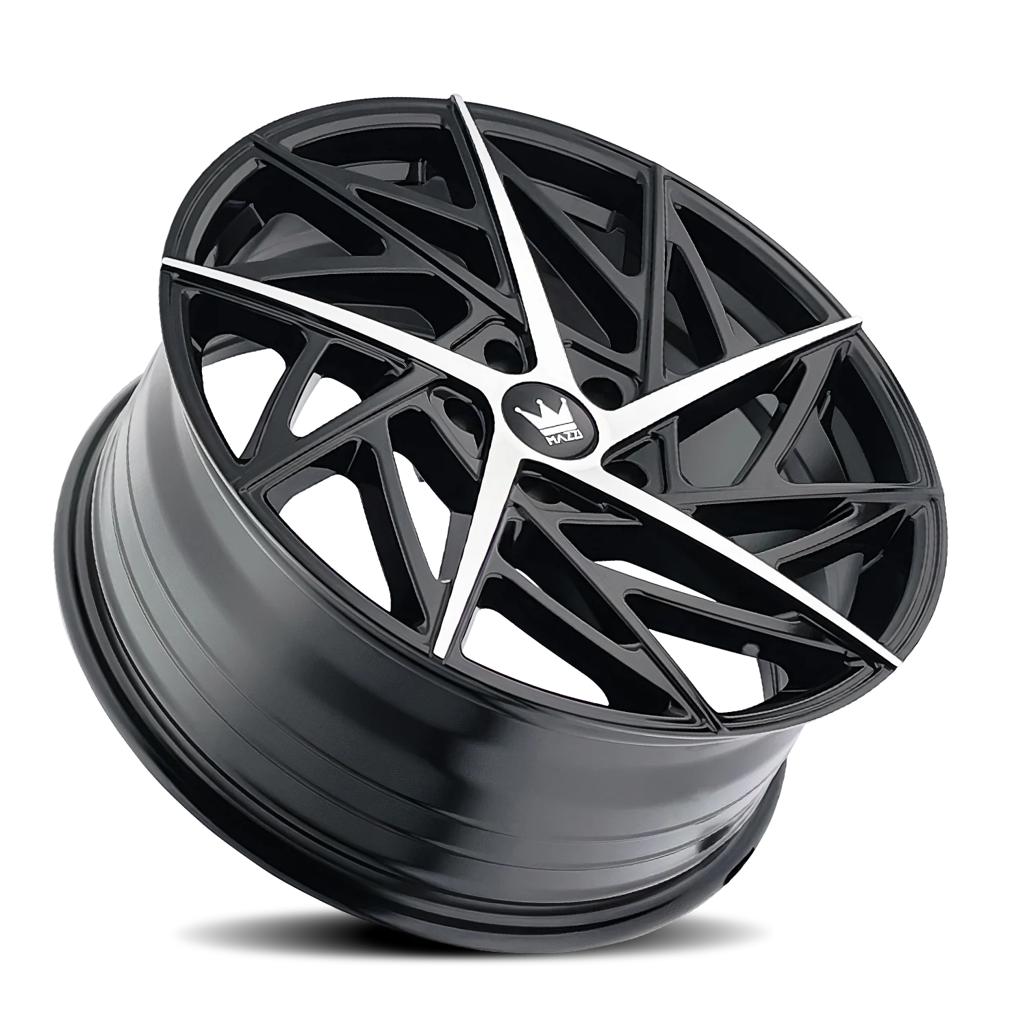 Mazzi - MAZZI FREESTYLE 377 GLOSS BLACK MACHINED 18X8 5-112 35MM 66.56MM - Image 2