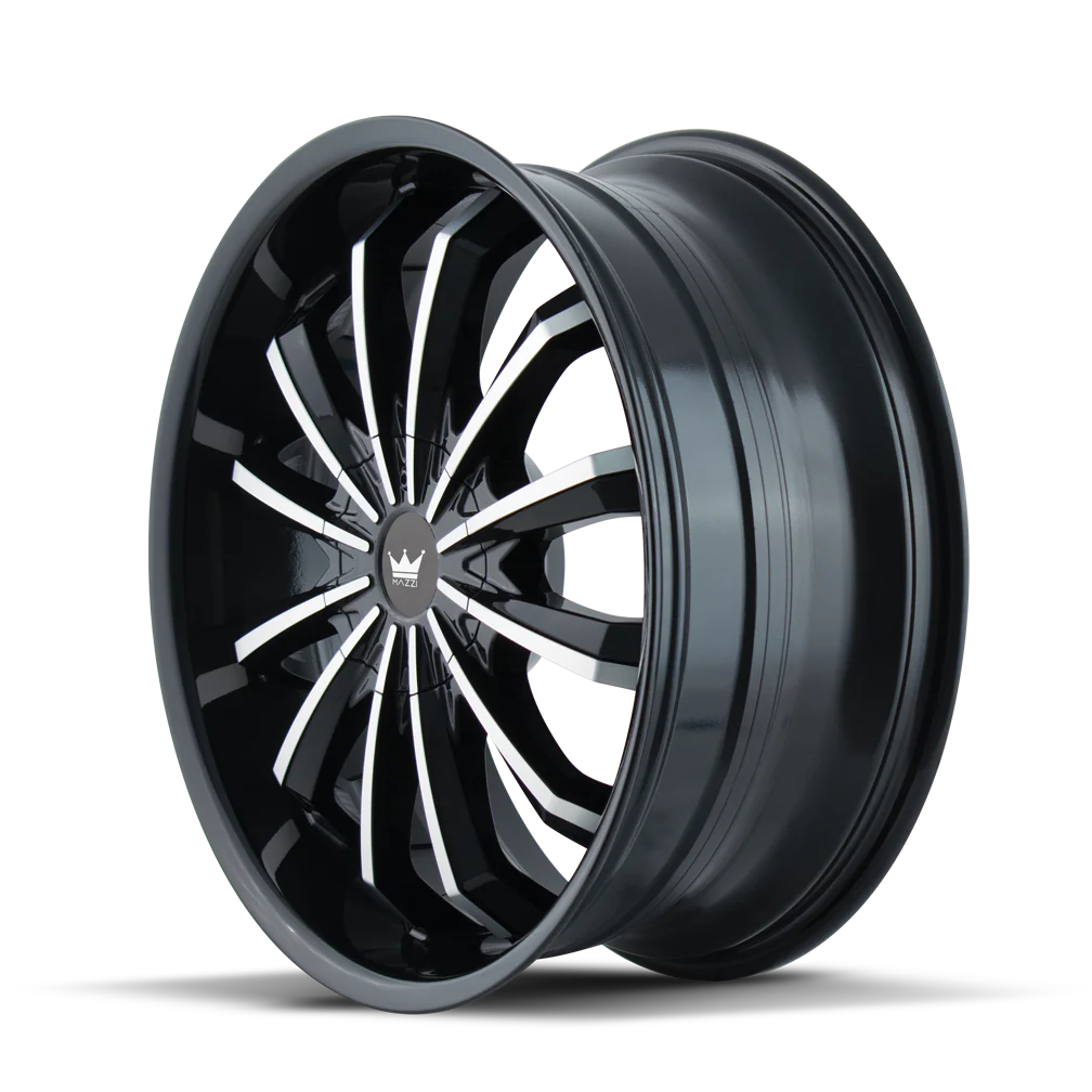 Mazzi - MAZZI FUSION 341 GLOSS BLACK MACHINED 20X8.5 5-110/5-115 35MM 72.62MM - Image 2