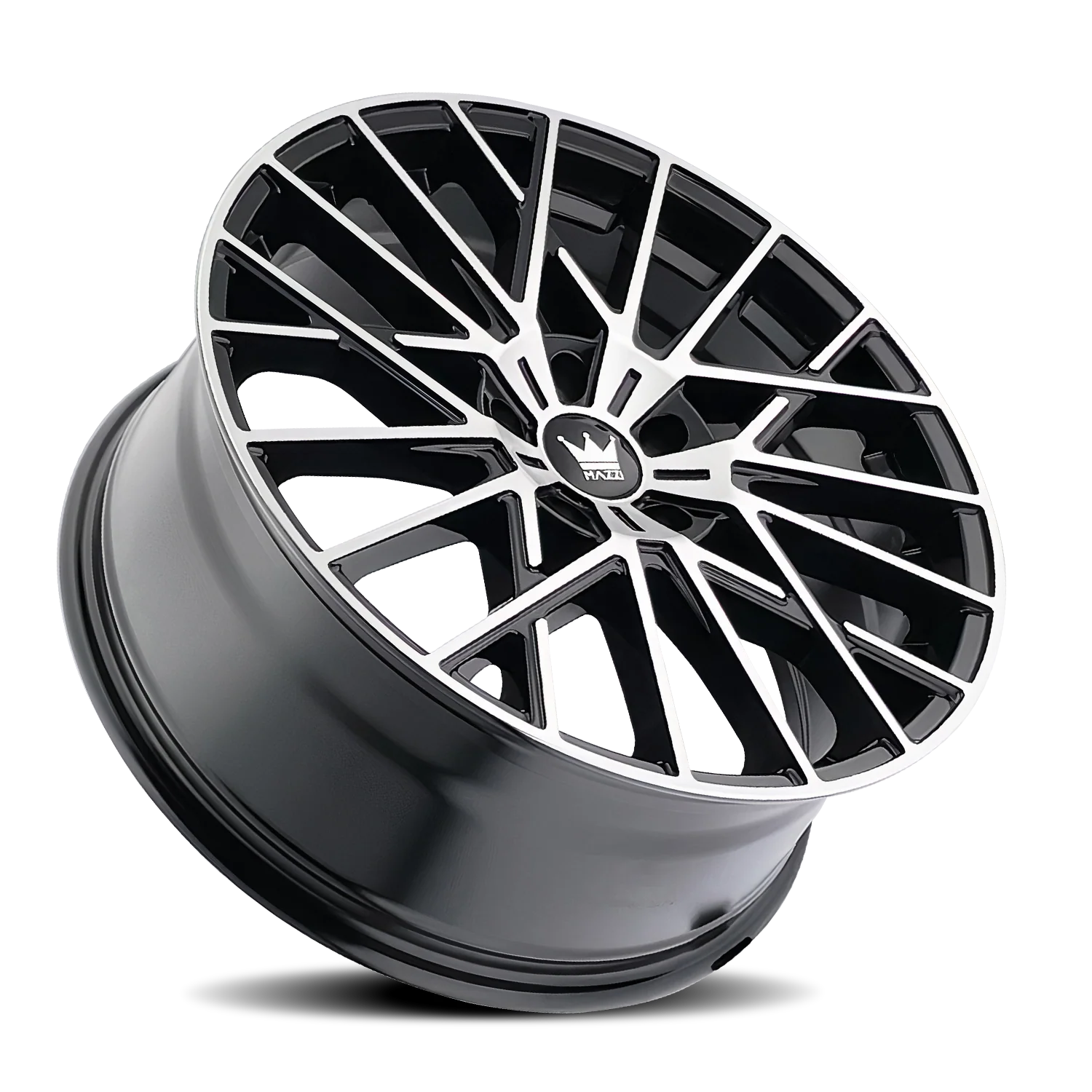 Mazzi - MAZZI JINX 378 GLOSS BLACK MACHINED 18X8 5-108 40MM 63.5MM - Image 2