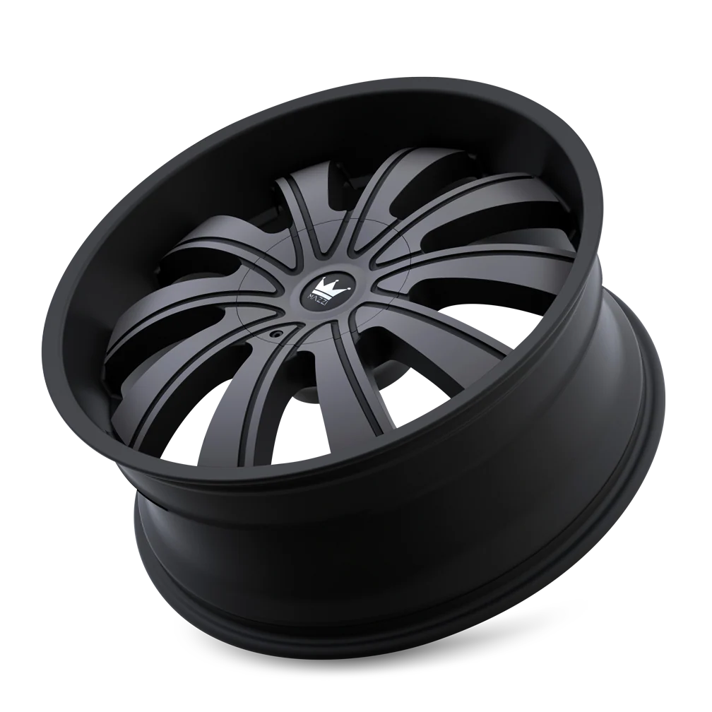 Mazzi - MAZZI ROLLA 374 MATTE BLACK MACHINED WITH DARK 24X9.5 5-127/5-139.7 18MM 87MM - Image 3