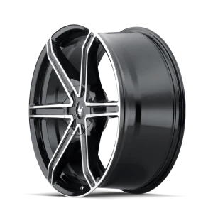 Mazzi - MAZZI STILTS 371 GLOSS BLACK MACHINED 22X9.5 5-115/5-139.7 18MM 87MM - Image 2