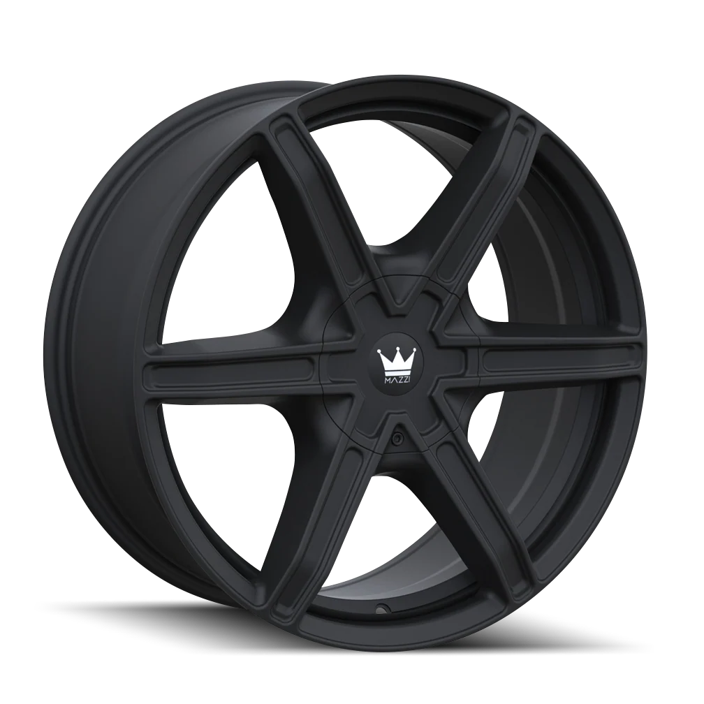 Mazzi - MAZZI STILTS 371 MATTE BLACK 20X8.5 5-108/5-114.3 35MM 72.6MM