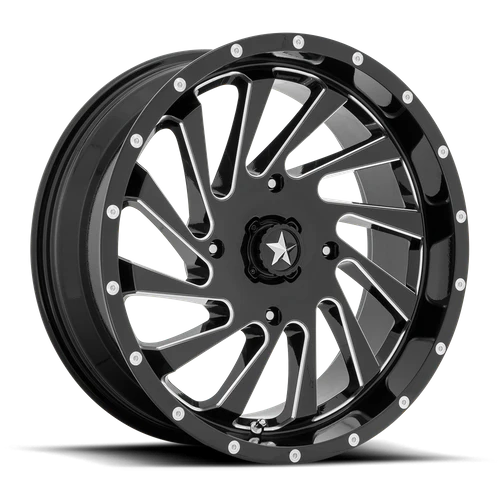 MSA - BLADE UTV 18X7 4X156 115 G-BLK-MILL +0