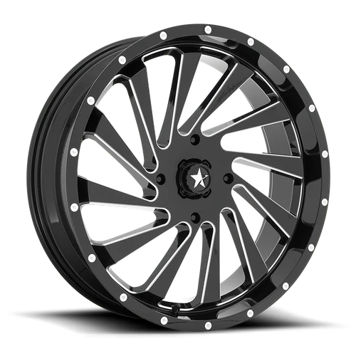 MSA - BLADE UTV 22X7 4X156 115 G-BLK-MILL +0