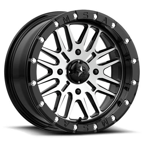 MSA - BRUTE UTV BL 15X7 4X137 G-BLK MACH 10MM