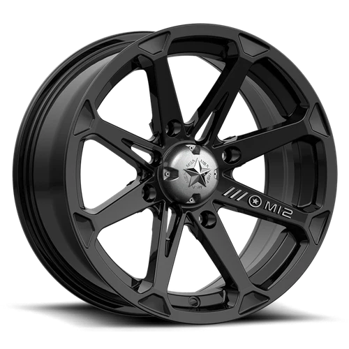 MSA - DIESEL UTV 14X7 4X110 GLOSS BLACK -47MM