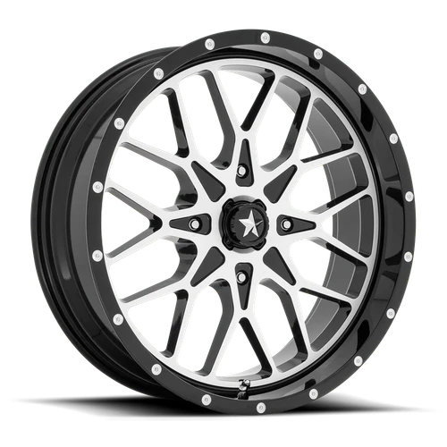 MSA - PORTAL UTV 20X7 4X137 112 G-BLK-MACH +0