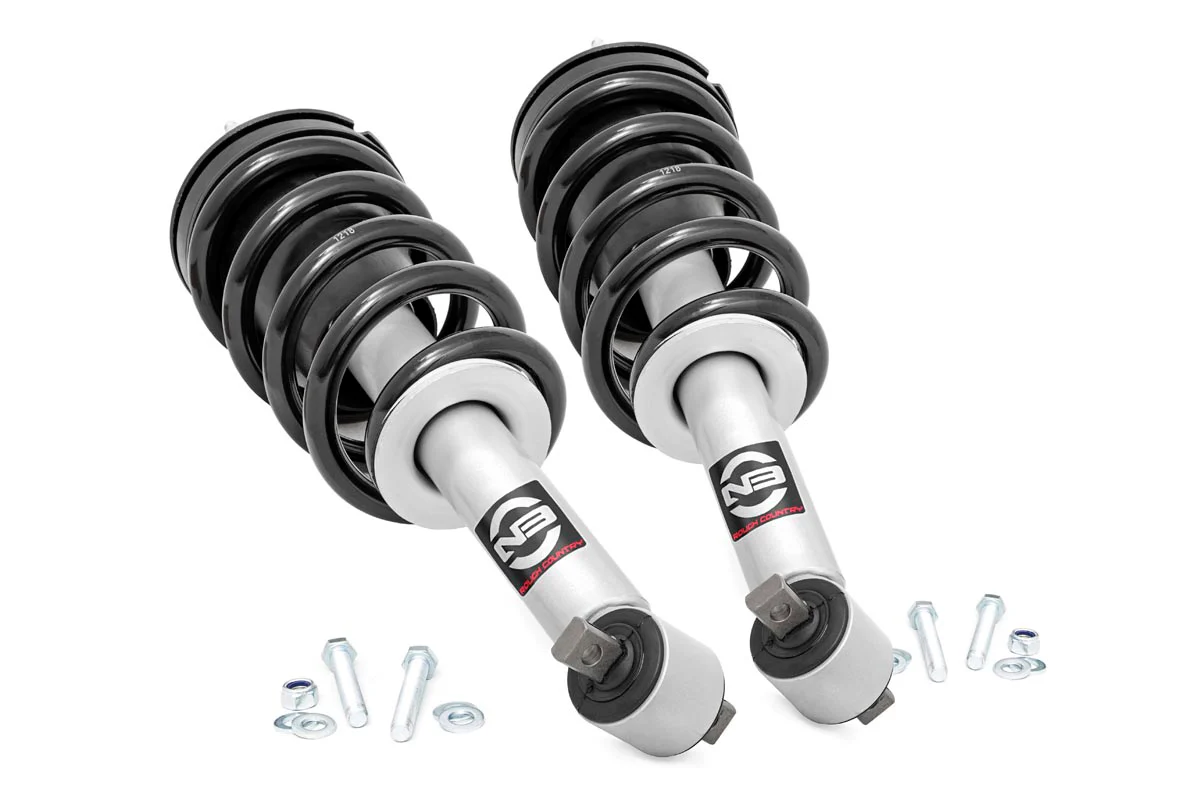 Rough Country - N3 Leveling Struts - 2 Inch - Loaded Strut - Chevy/GMC 1500 (14-18 & Classic)