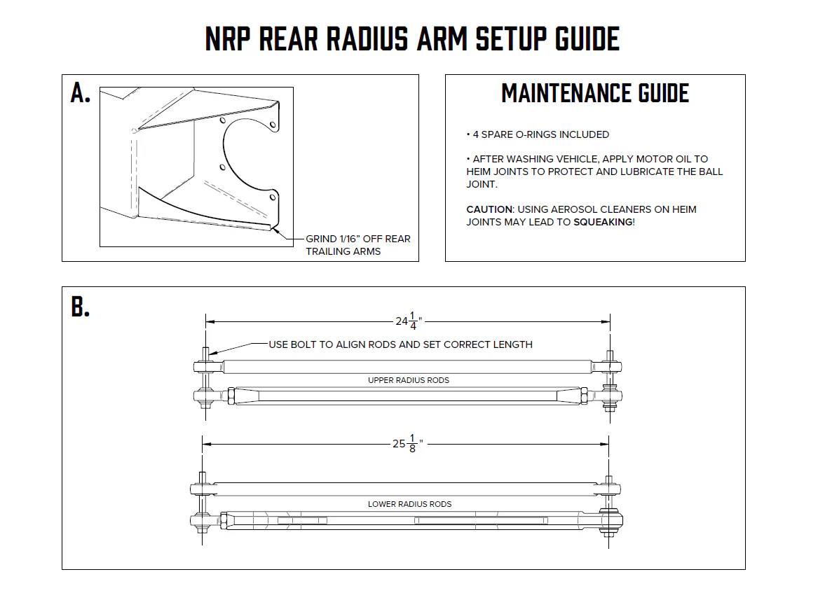 NRP RZR XP1000 & TURBO Billet High Clearance Radius Rods - Image 5