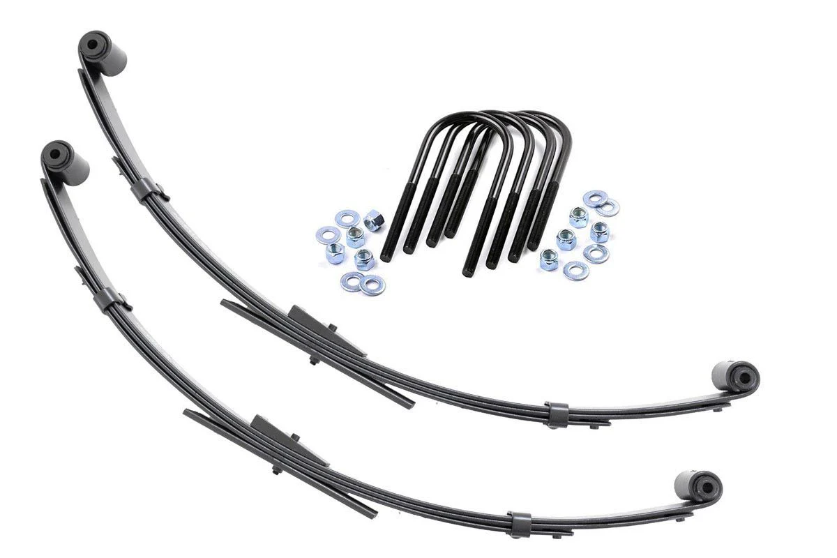 Rough Country - Rear Leaf Springs - 2.5" Lift - Pair - Jeep Wrangler YJ 4WD (1987-1995)