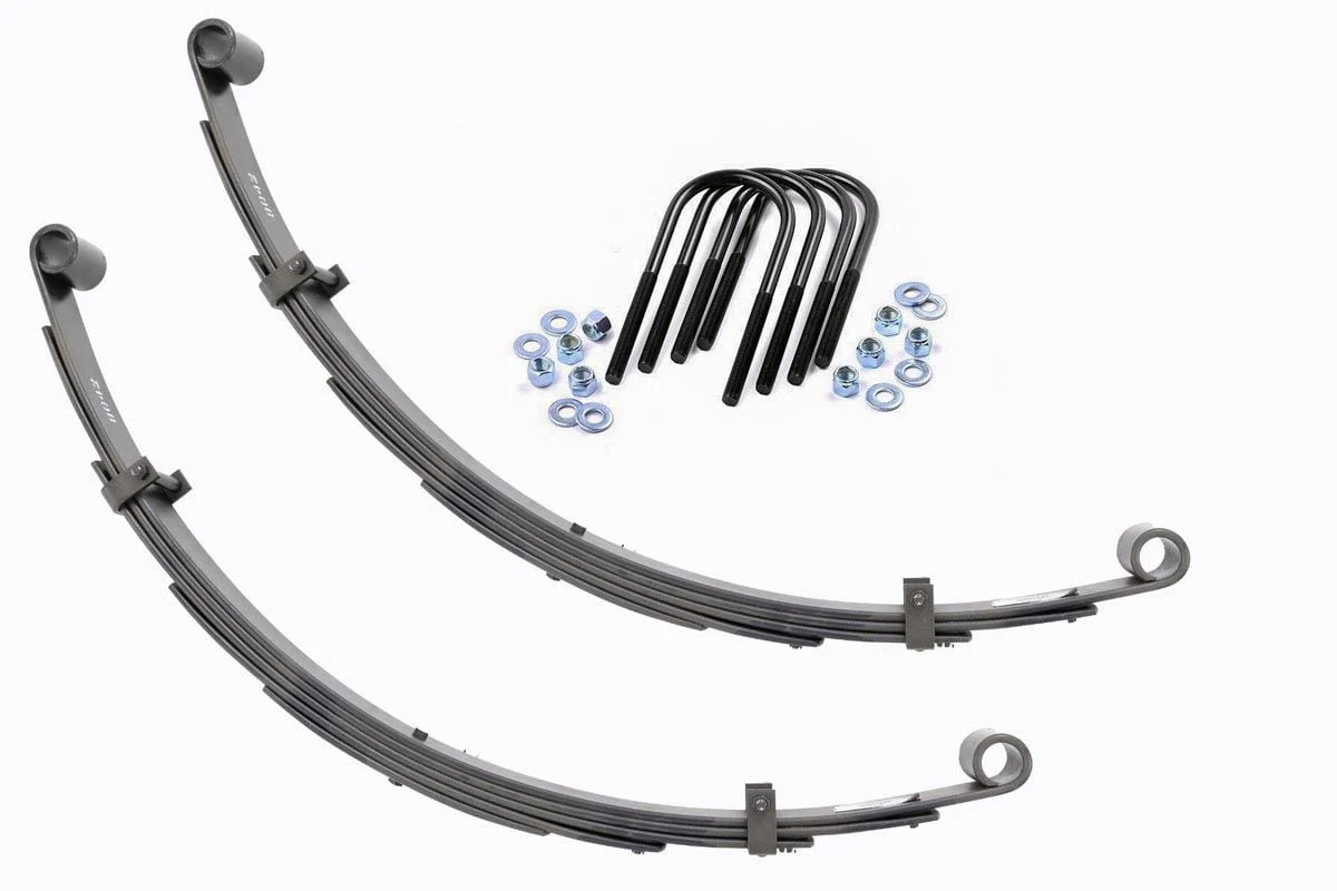 Rough Country - Rear Leaf Springs - 4" Lift - Pair - Toyota Land Cruiser FJ40 4WD (1964-1980)