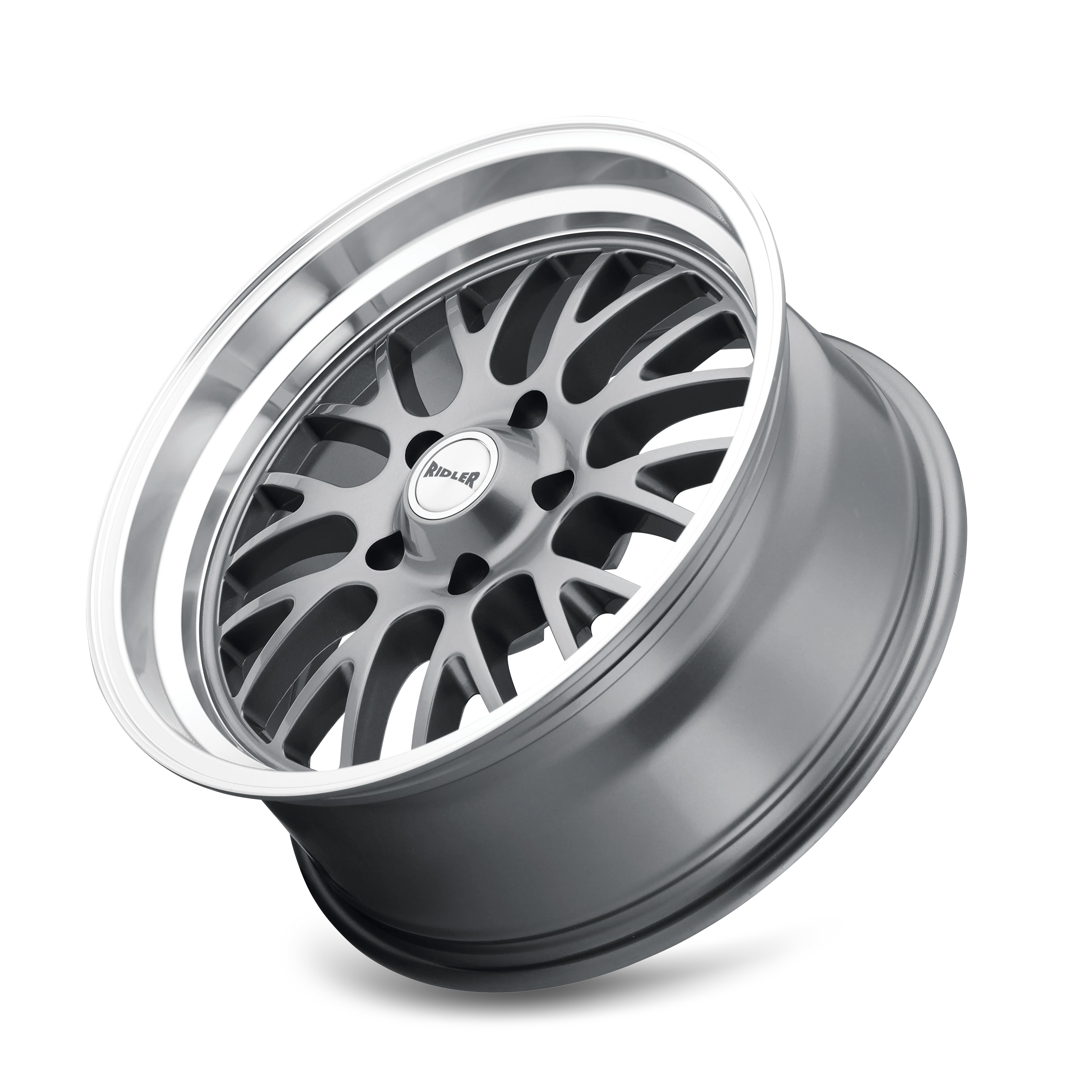 Ridler Wheels - RIDLER 607 GLOSS GREY MACHINED 20X10 5-114.3 0MM 83.82MM - Image 3