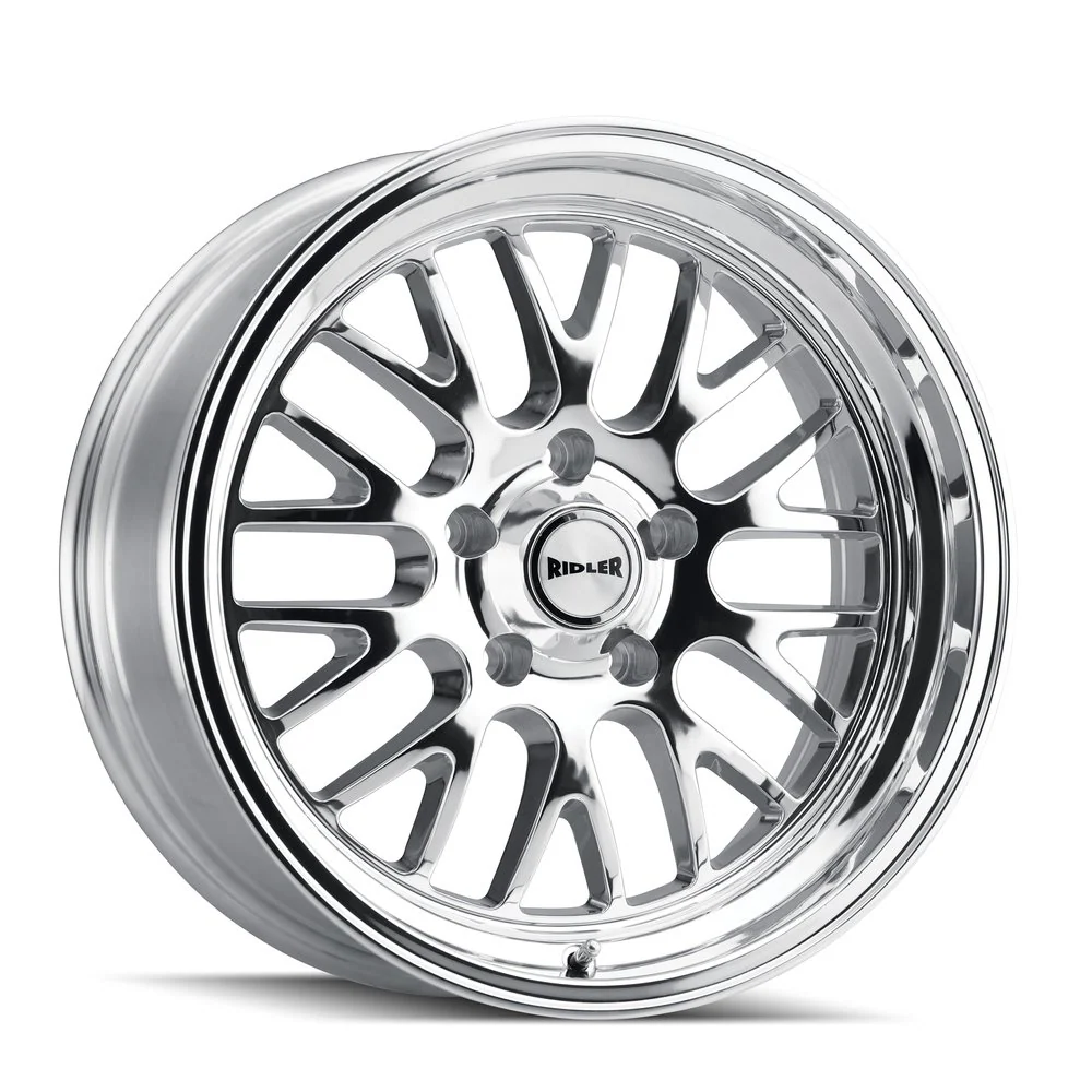 Ridler Wheels - RIDLER 607 POLISHED 18X9.5 5-114.3 6MM 83.82MM