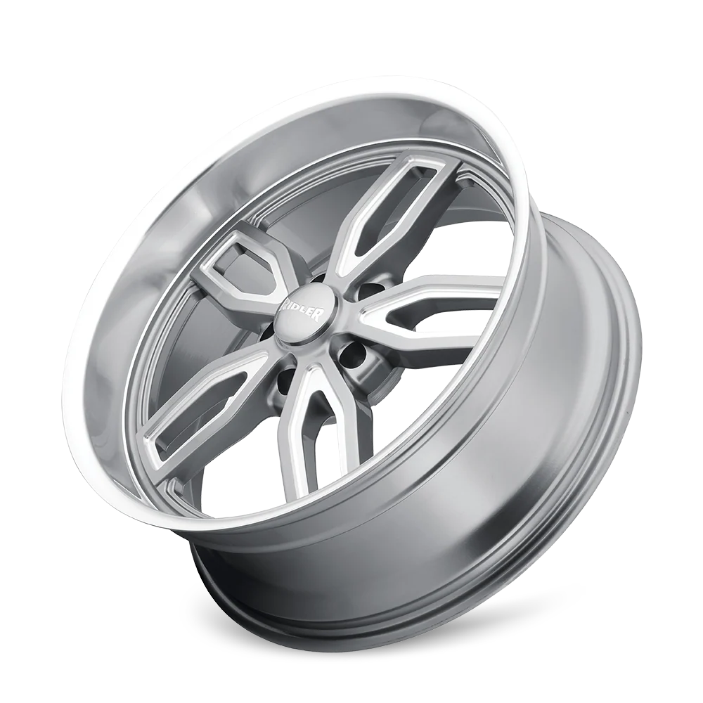 Ridler Wheels - RIDLER 608 GLOSS GREY MILLED 20X10 5-120.65 0MM 72.62MM - Image 3