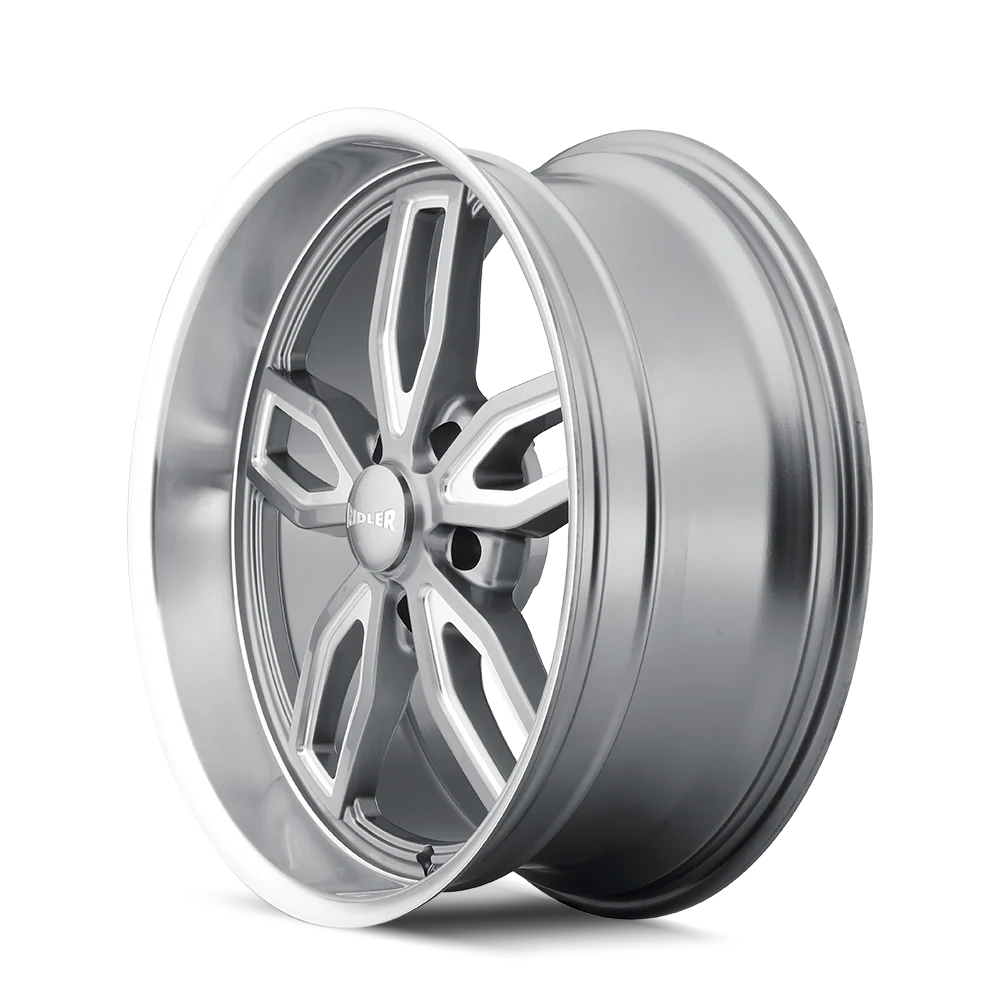 Ridler Wheels - RIDLER 608 GLOSS GREY MILLED 20X10 5-127 0MM 78.3MM - Image 2
