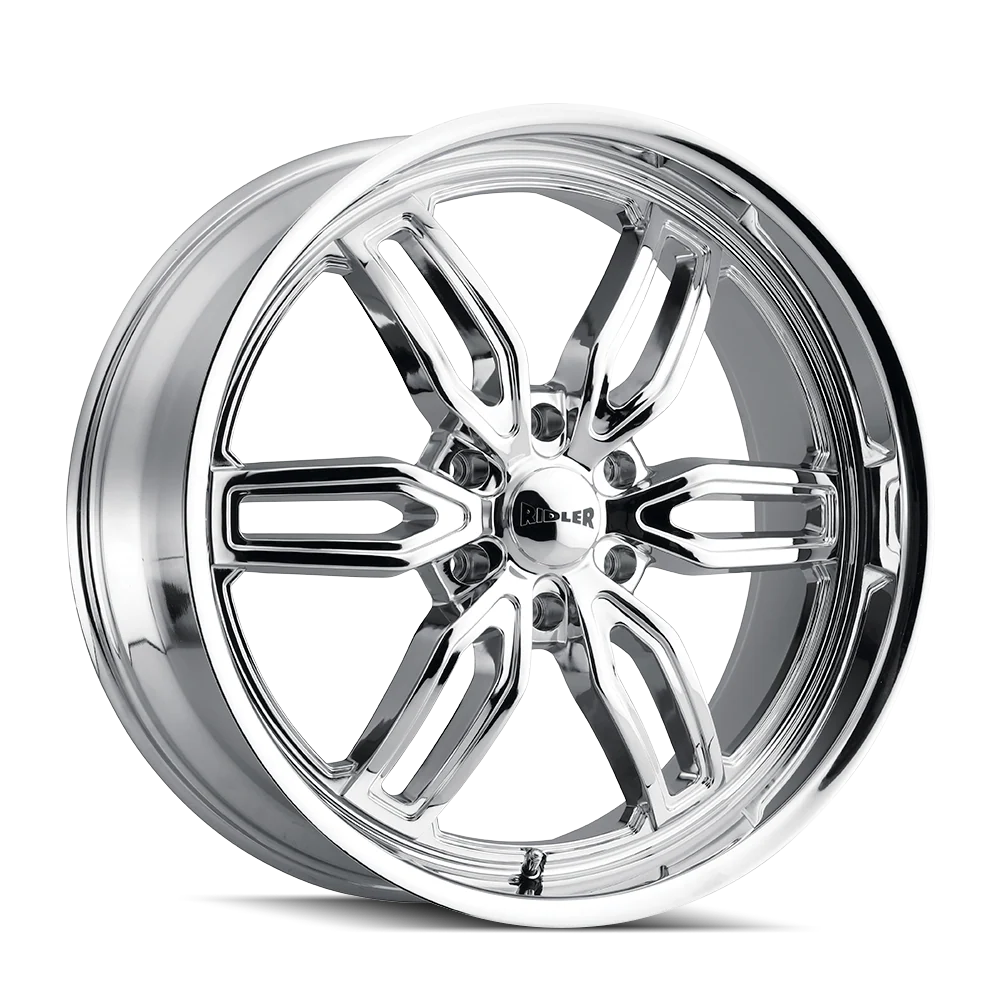 Ridler Wheels - RIDLER 609 CHROME 22X9.5 6-139.7 18MM 106.1MM