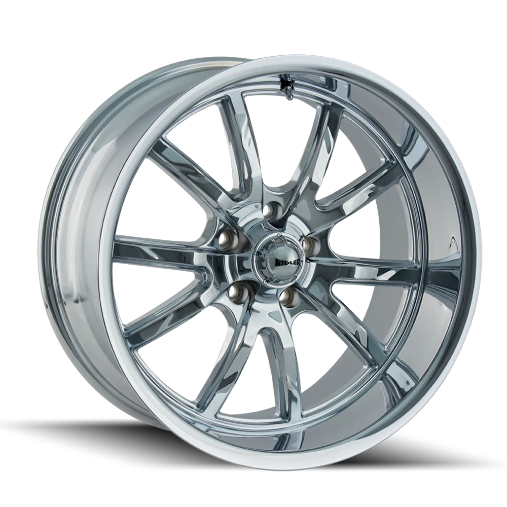 Ridler Wheels - RIDLER 650 CHROME 22X9.5 5-120 18MM 66.9MM