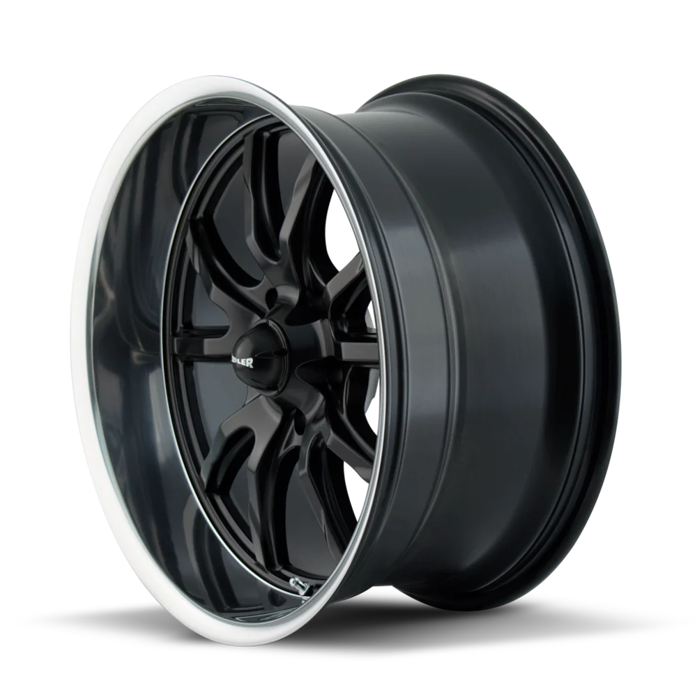 Ridler Wheels - RIDLER 650 MATTE BLACK POLISHED 17X7 5-127 0MM 83.82MM - Image 2