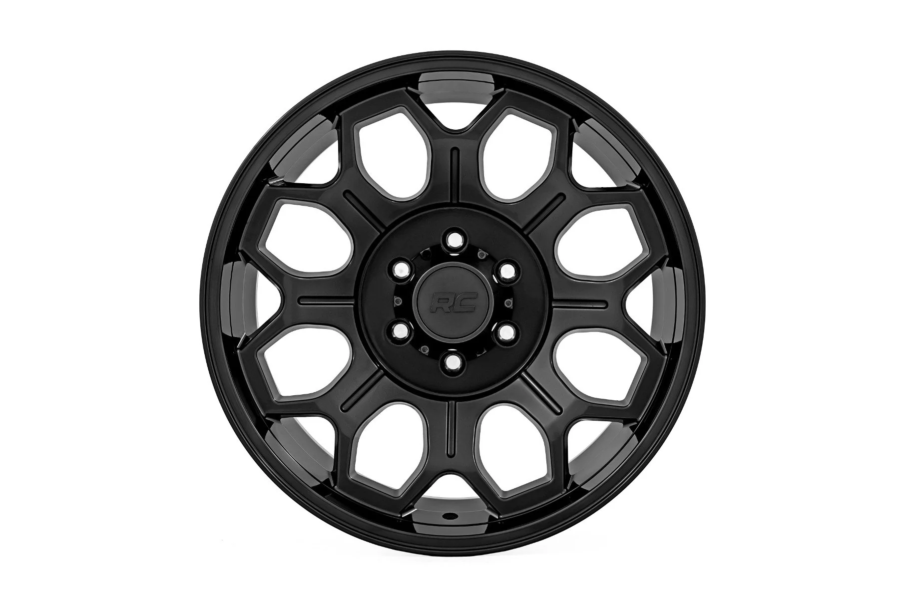 Rough Country - Rough Country 77 Series Wheel/One-Piece/Semi Gloss Black/20x9/6x5.5/0mm - Image 2