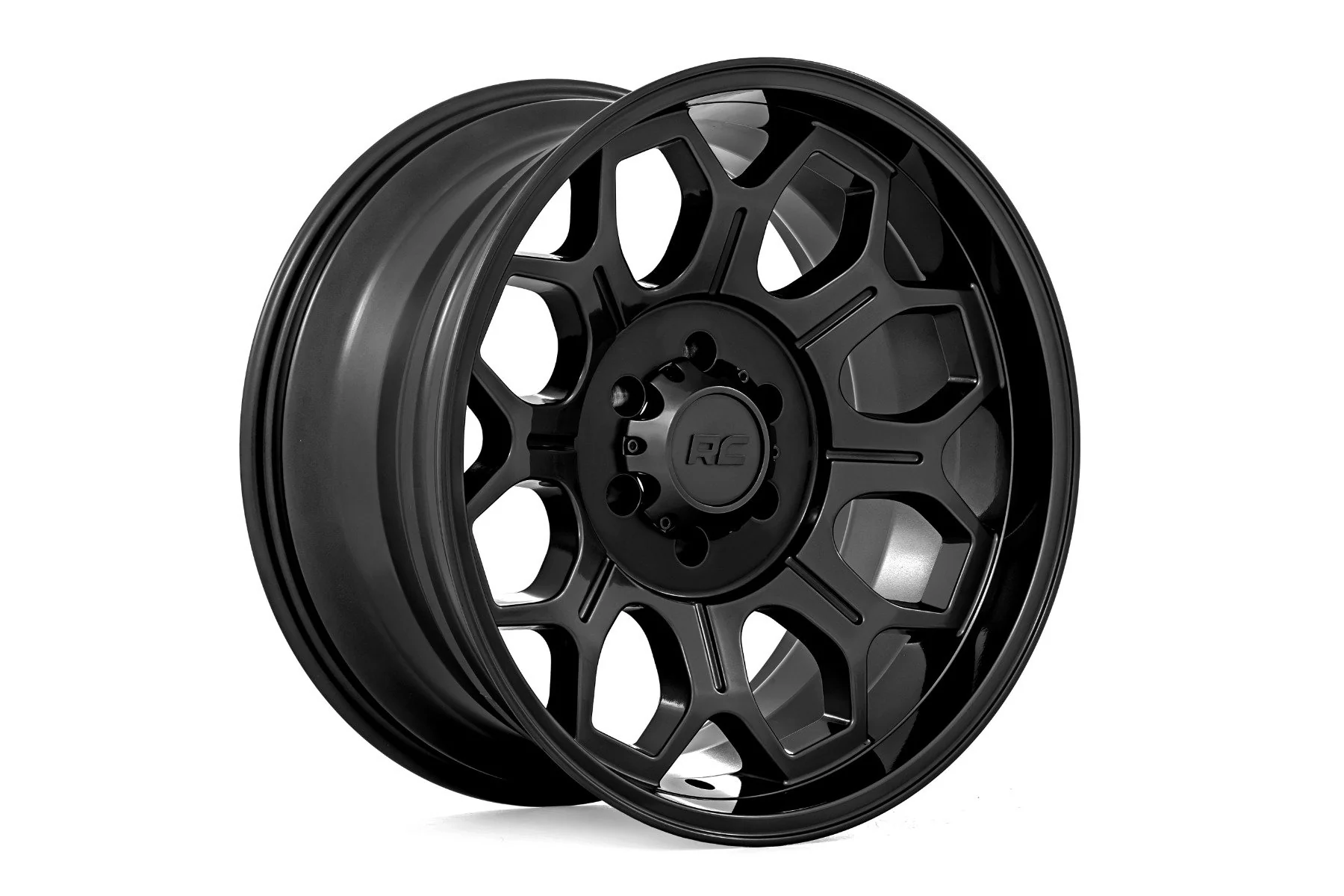 Rough Country - Rough Country 77 Series Wheel/One-Piece/Semi Gloss Black/20x9/6x5.5/0mm - Image 3