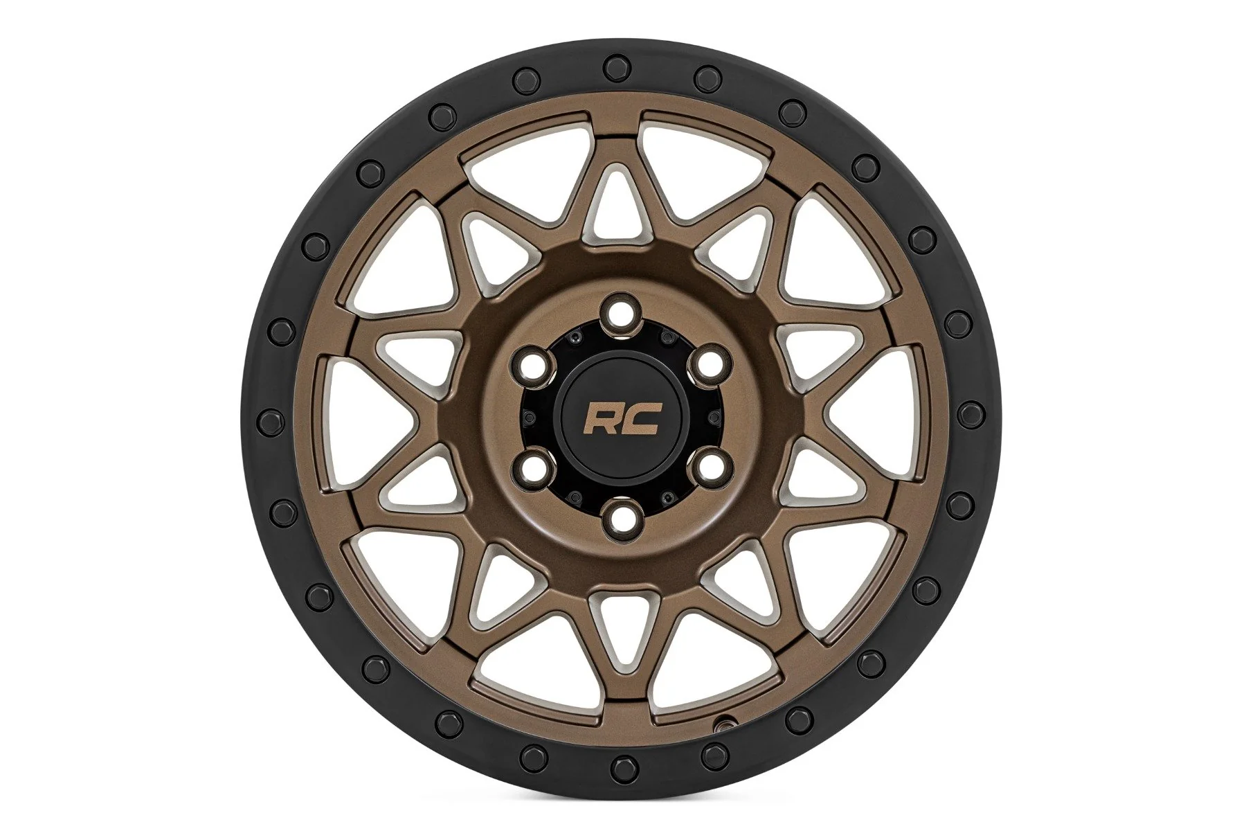 Rough Country - Rough Country 78 Series Wheel/Simulated Beadlock/Bronze/Black/17x8.5/5x5/+0mm - Image 2