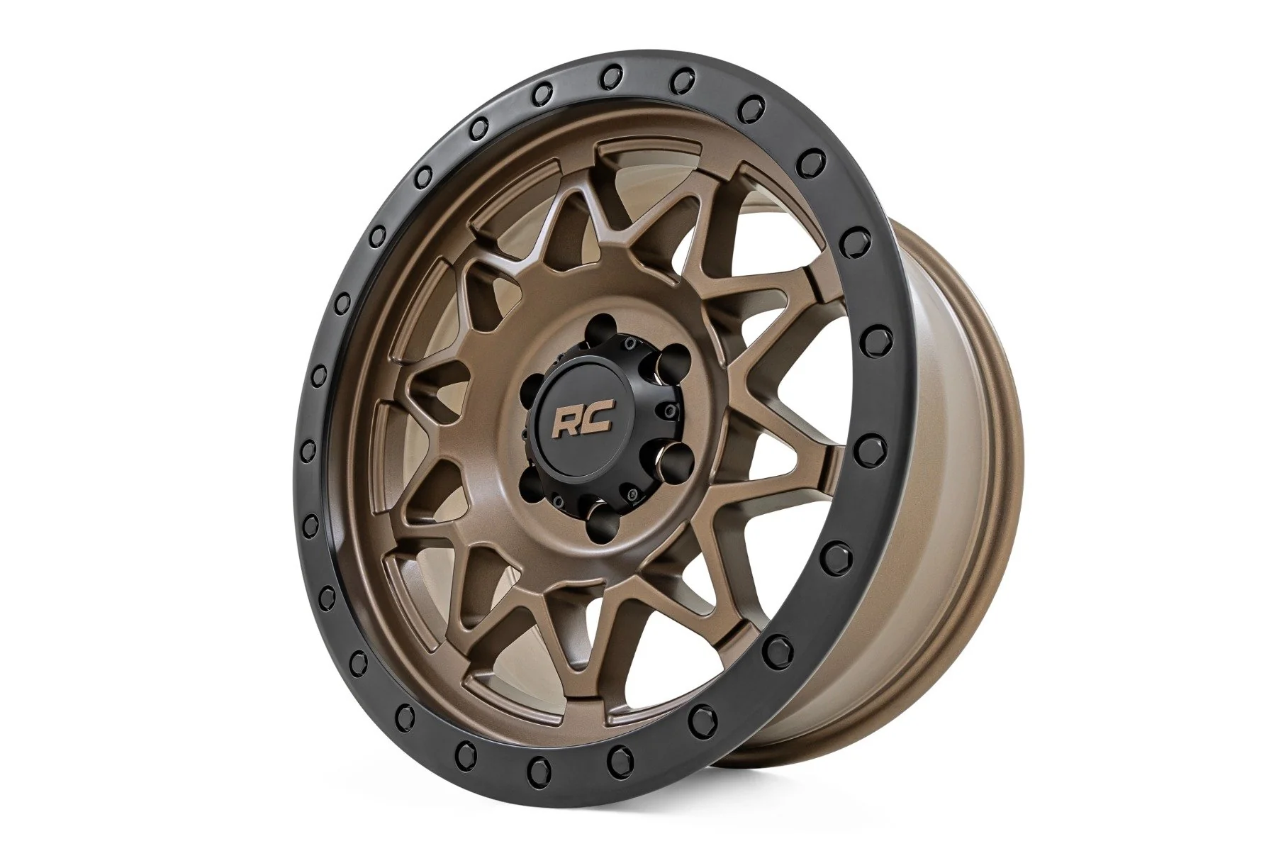 Rough Country - Rough Country 78 Series Wheel/Simulated Beadlock/Bronze/Black/17x8.5/6x5.5/+0mm - Image 3