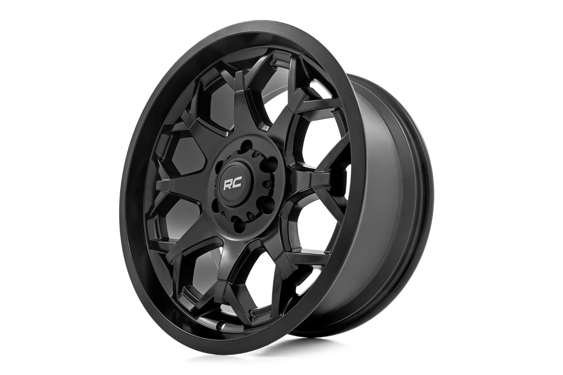 Rough Country - Rough Country 80 Series Wheel/One-Piece/Semi Gloss Black/20x10/5x5/-19mm - Image 3