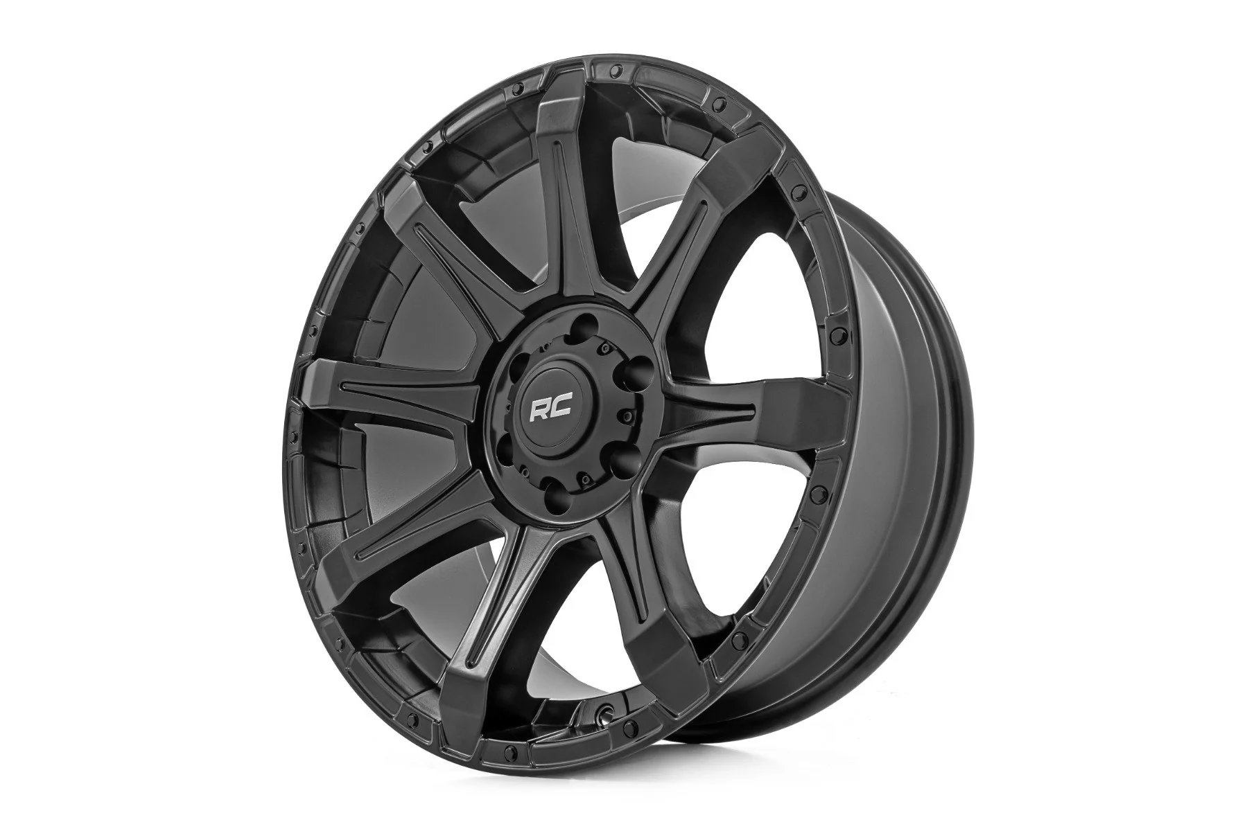 Rough Country - Rough Country 81 Series Wheel/One-Piece/Semi Gloss Black/20x9/6x5.5/0mm - Image 3