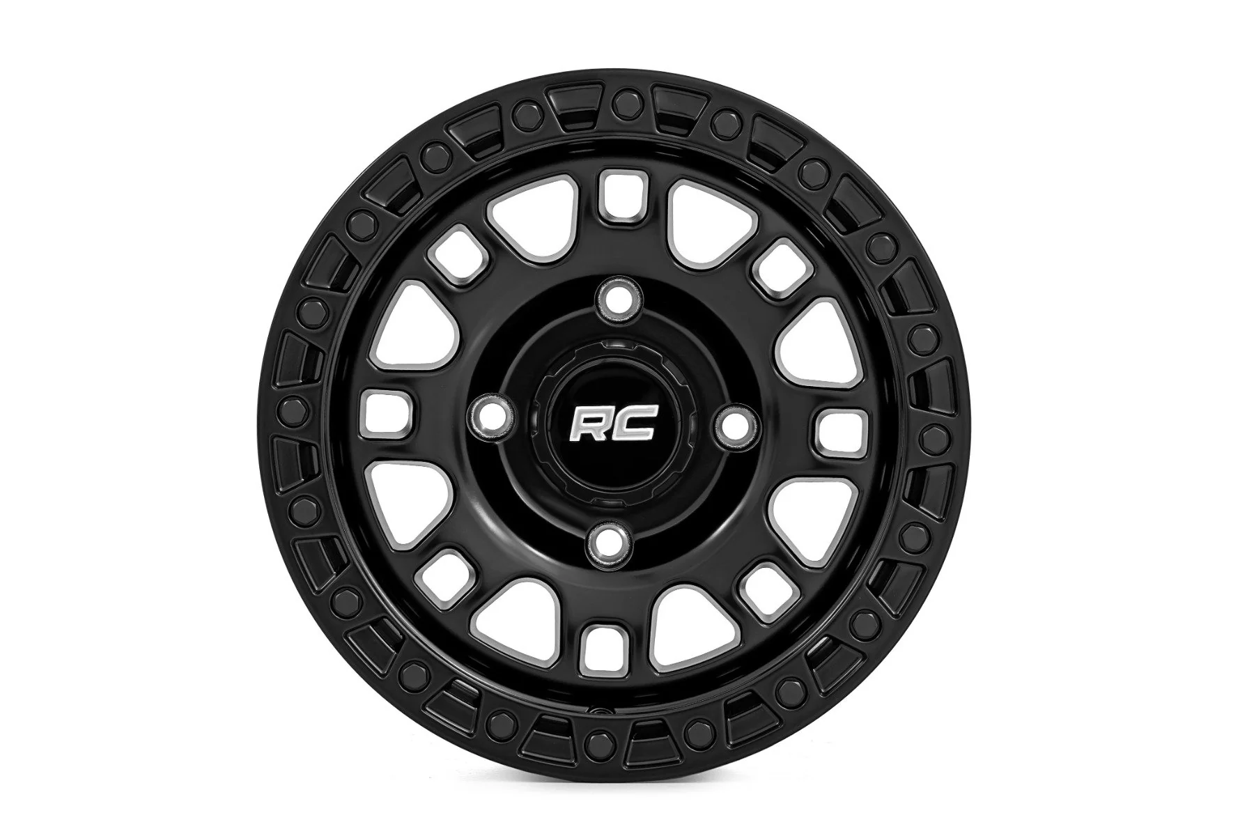 Rough Country - Rough Country 82 Series Wheel/One-Piece/Semi Gloss Black/14x7/4x156/+10mm - Image 2