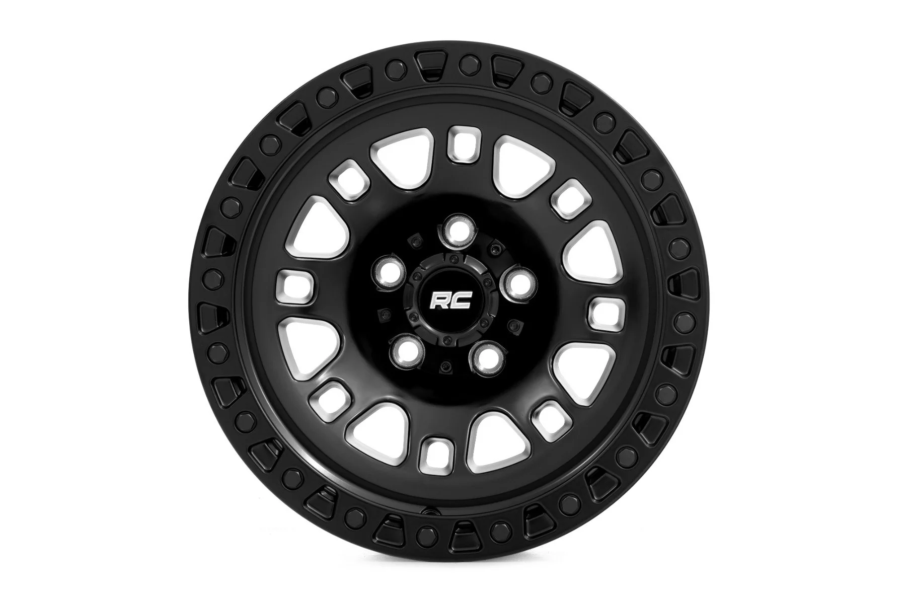 Rough Country - Rough Country 82 Series Wheel/One-Piece/Semi Gloss Black/17x9/6x5.5/-12mm - Image 2