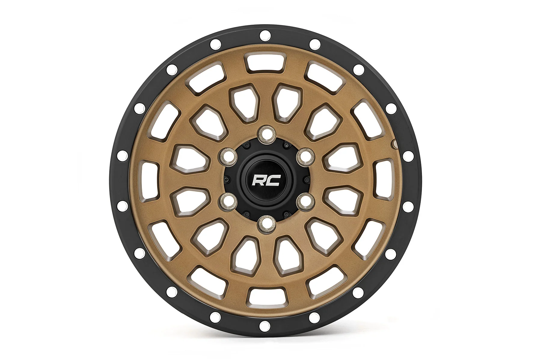 Rough Country - Rough Country 87 Series Wheel/Simulated Beadlock/Bronze/Black/17x8.5/5x4.5/+0mm - Image 2