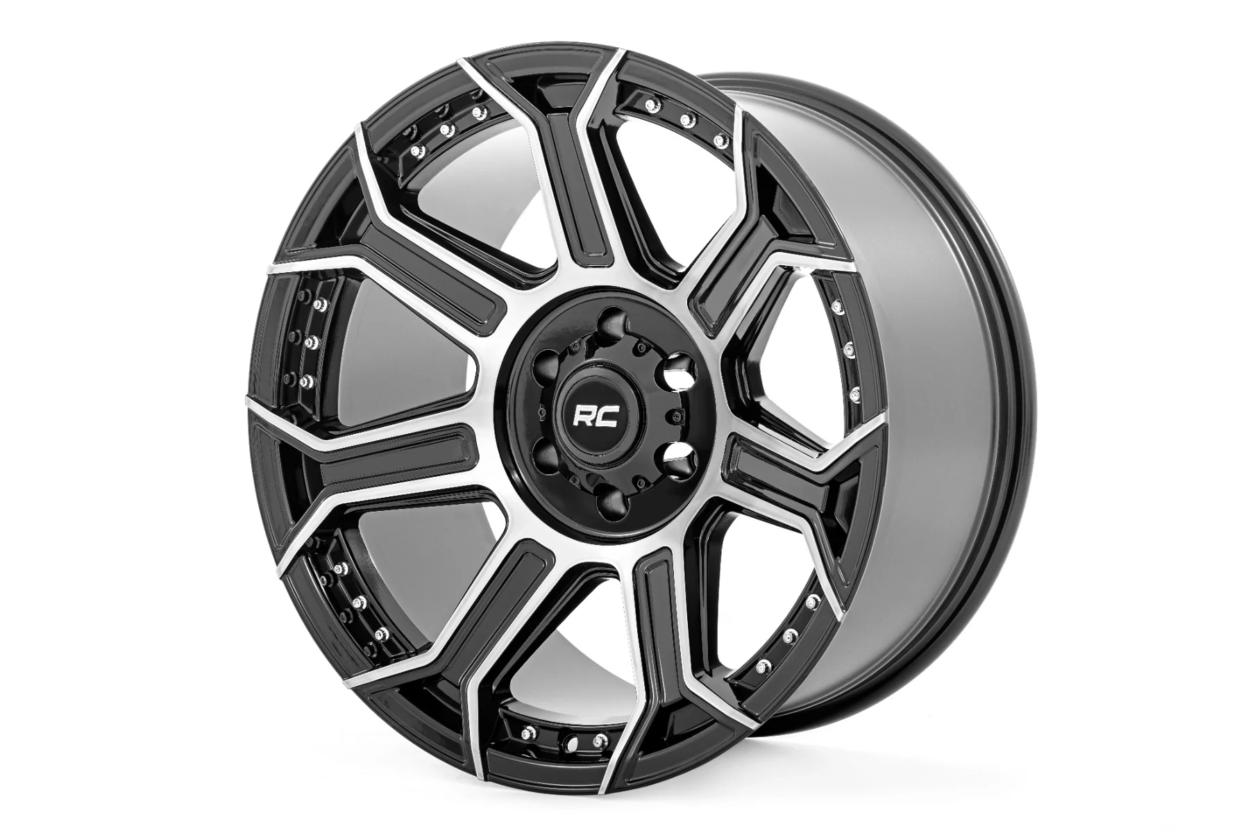 Rough Country - Rough Country 89 Series Wheel/One-Piece/Black Machined Gunmetal/20x9/6x5.5/+18mm