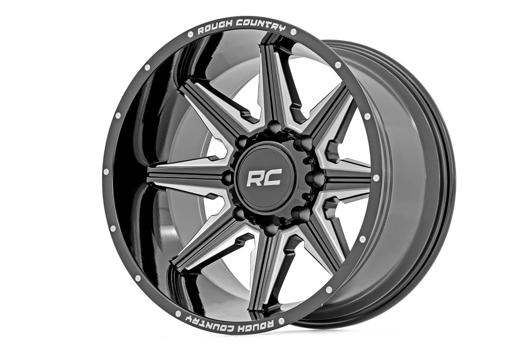 Rough Country - Rough Country 91M Series Wheel/One-Piece/Gloss Black/20x12/8x6.5/-44mm - Image 7