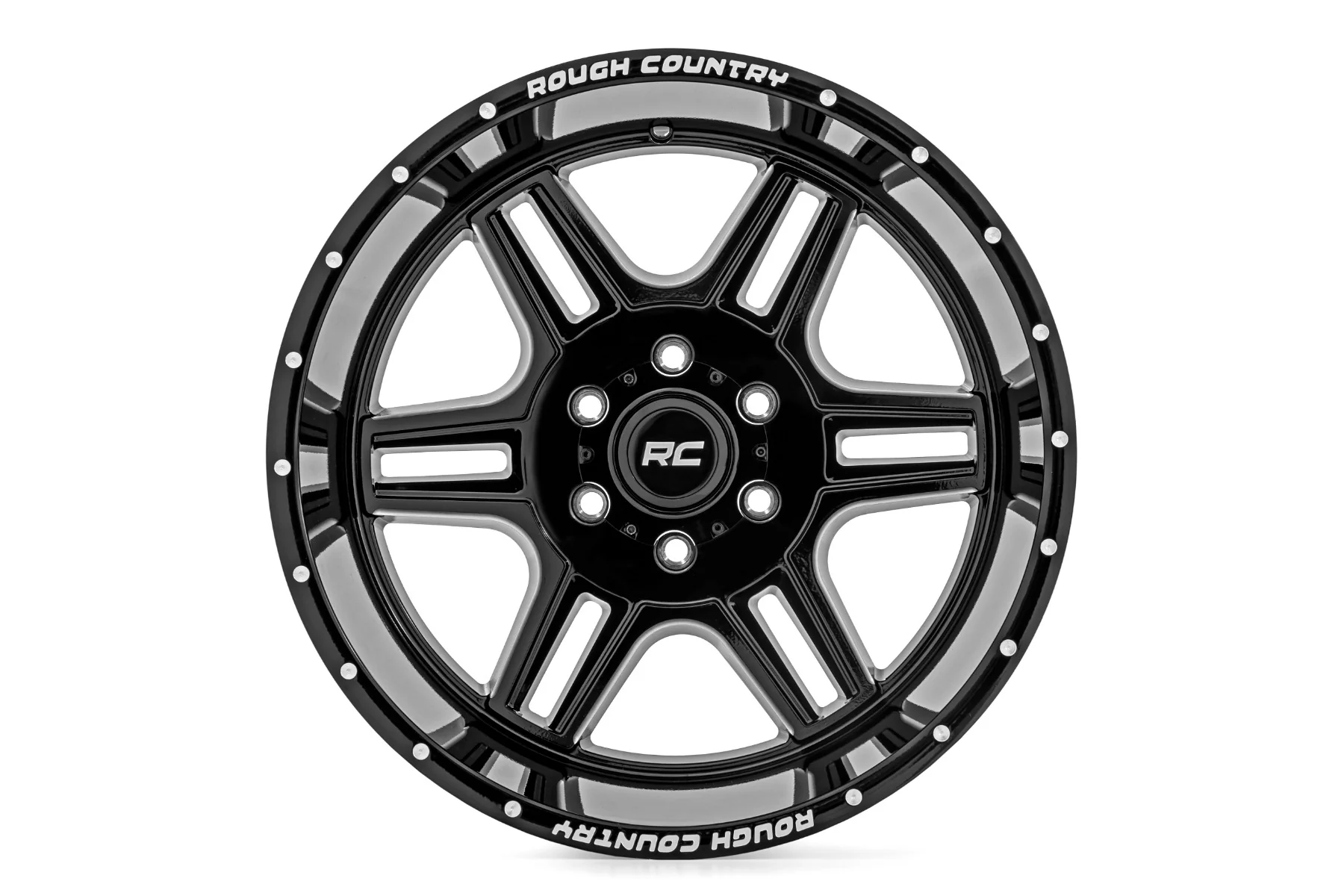 Rough Country - Rough Country 92 Series Wheel/Machined One-Piece/Gloss Black/20x12/6x5.5/-44mm - Image 3