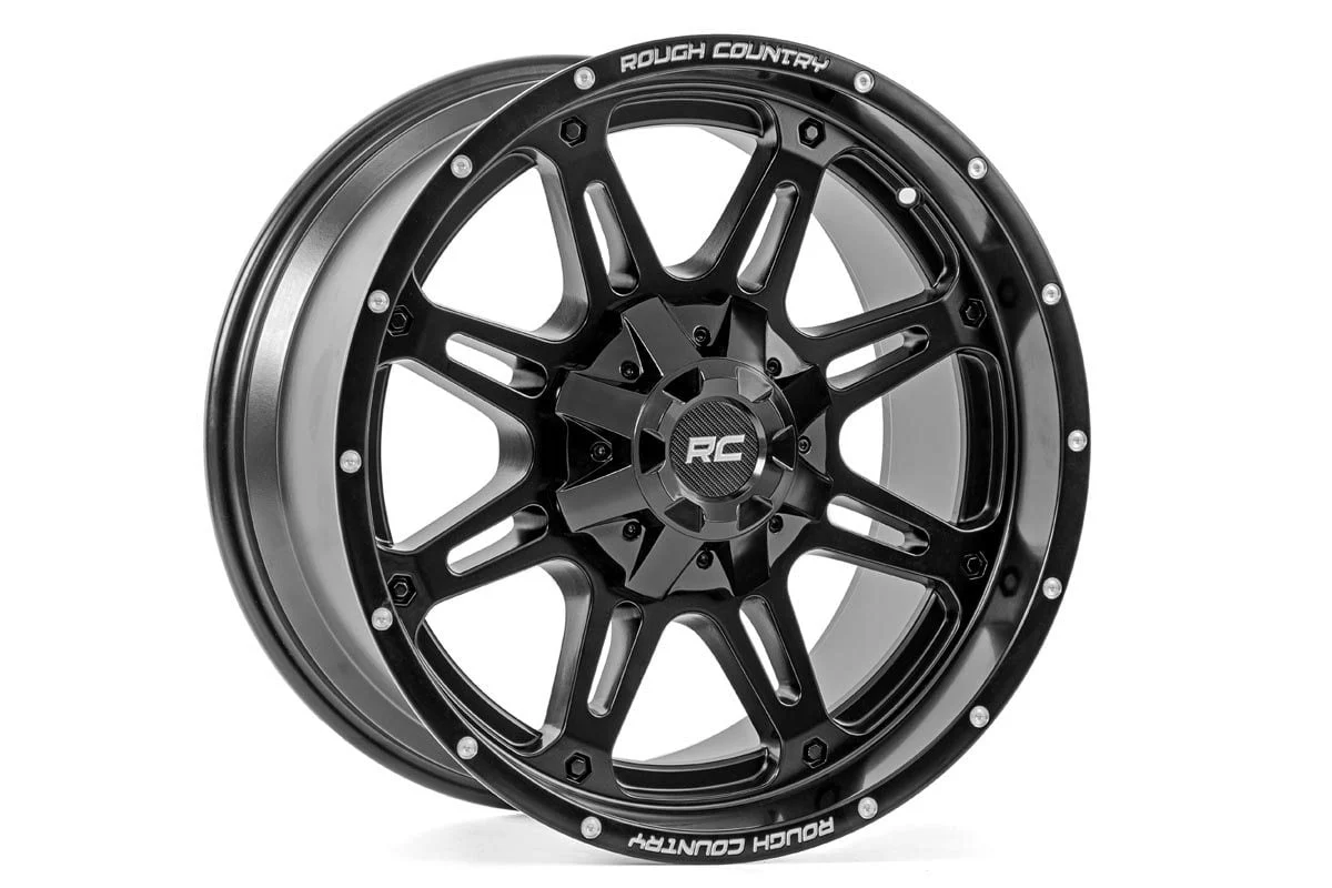 Rough Country - Rough Country 94 Series Wheel/One-Piece/Matte Black/20x9/6x5.5/6x135/0mm