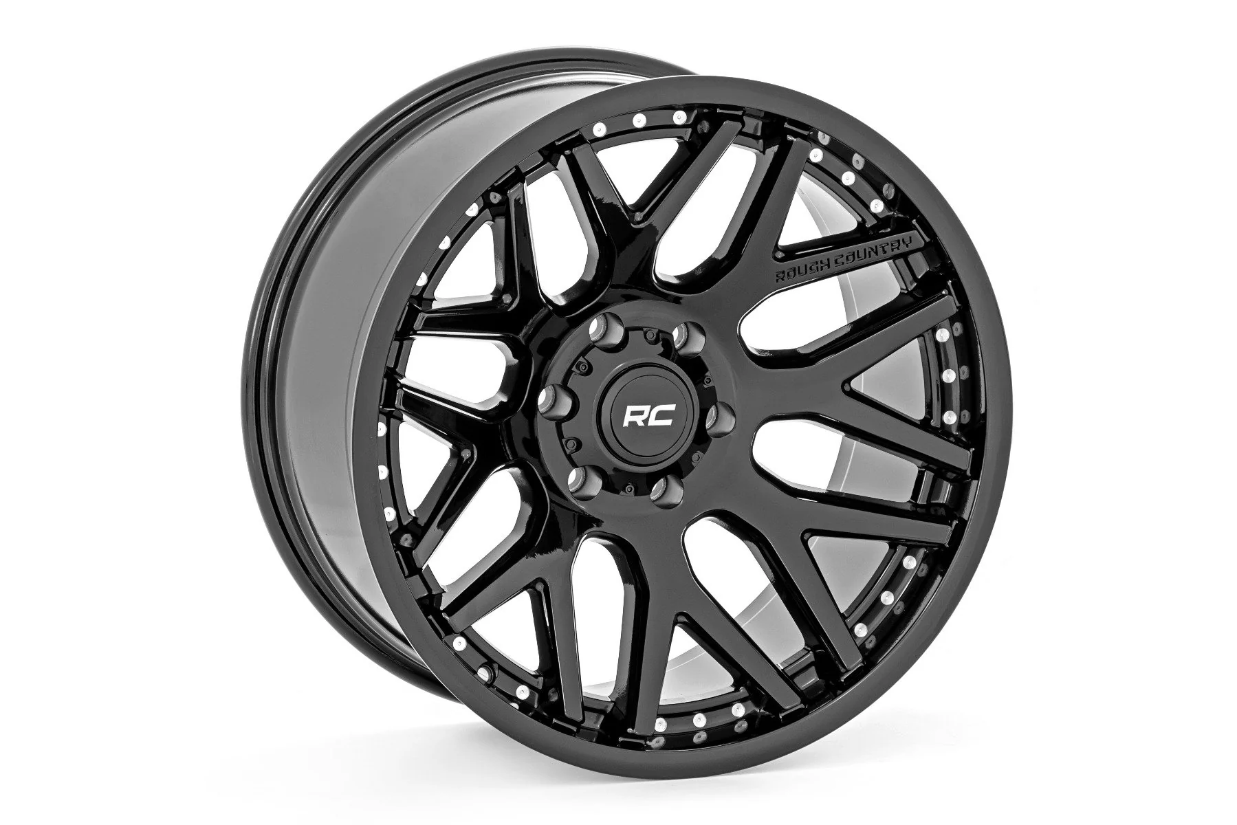 Rough Country - Rough Country 95 Series Wheel/One-Piece/Gloss Black/20x10/5x5/-19mm - Image 7