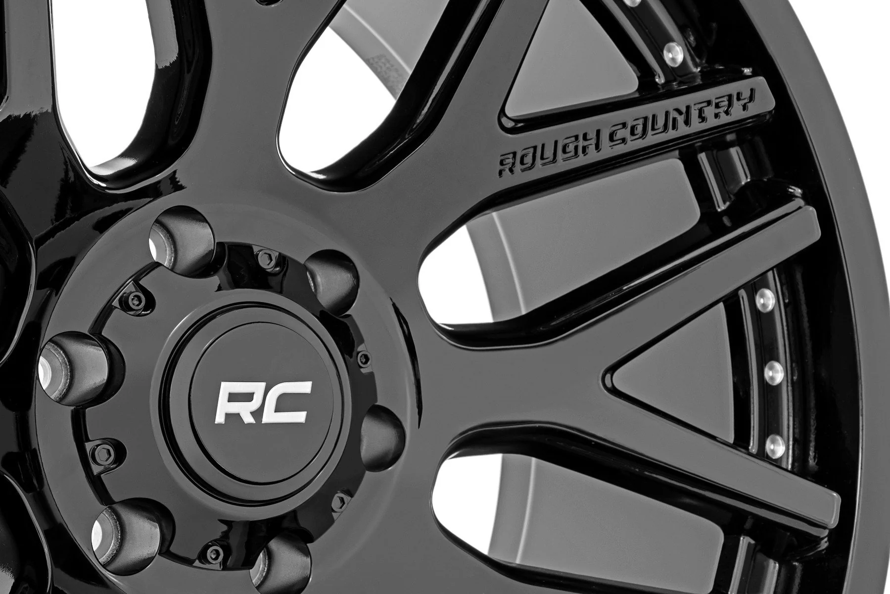 Rough Country - Rough Country 95 Series Wheel/One-Piece/Gloss Black/20x10/6x135/-19mm - Image 8