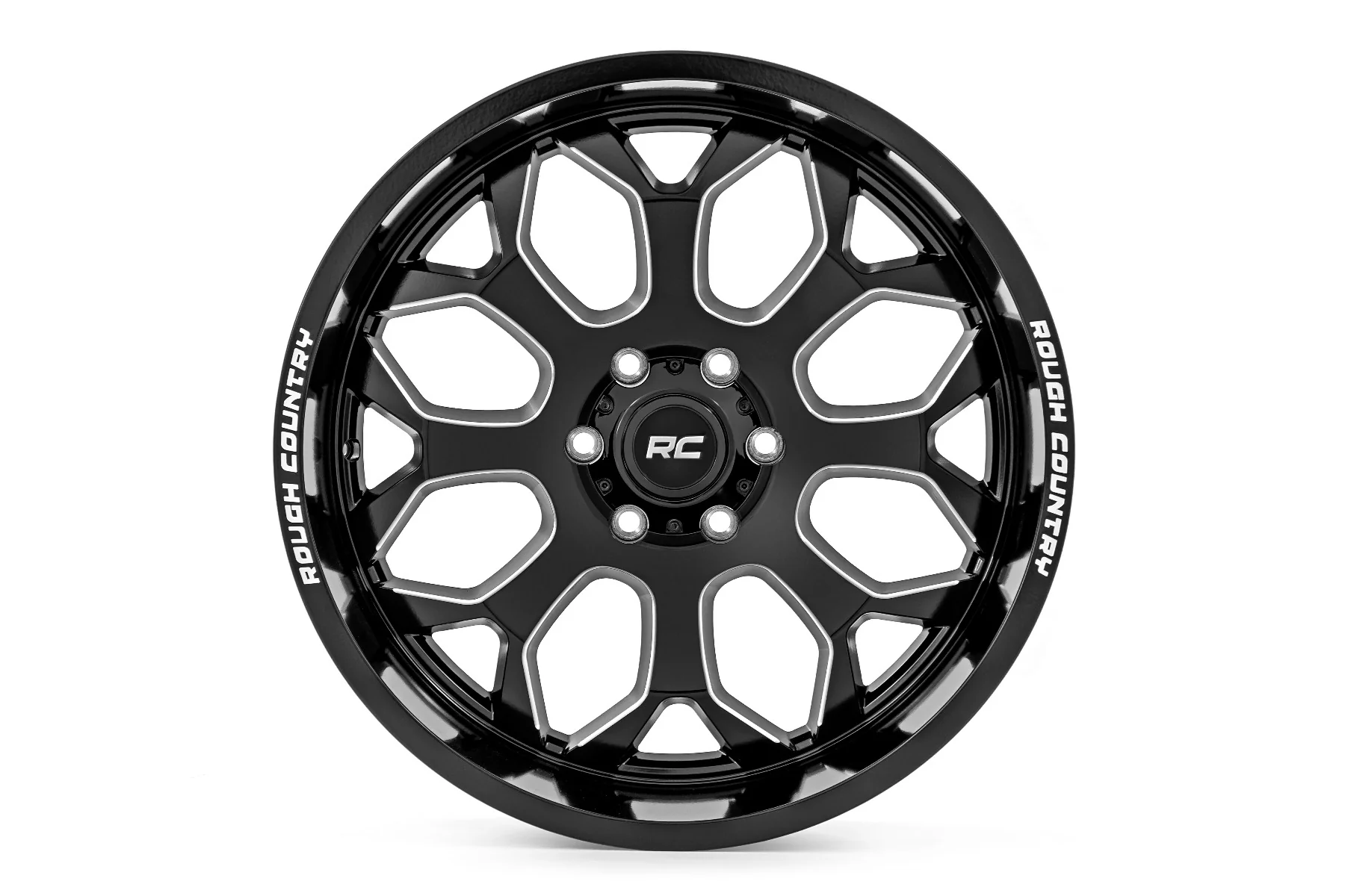 Rough Country - Rough Country 96 Series Wheel/One-Piece/Gloss Black/20x10/8x180/-19mm - Image 2