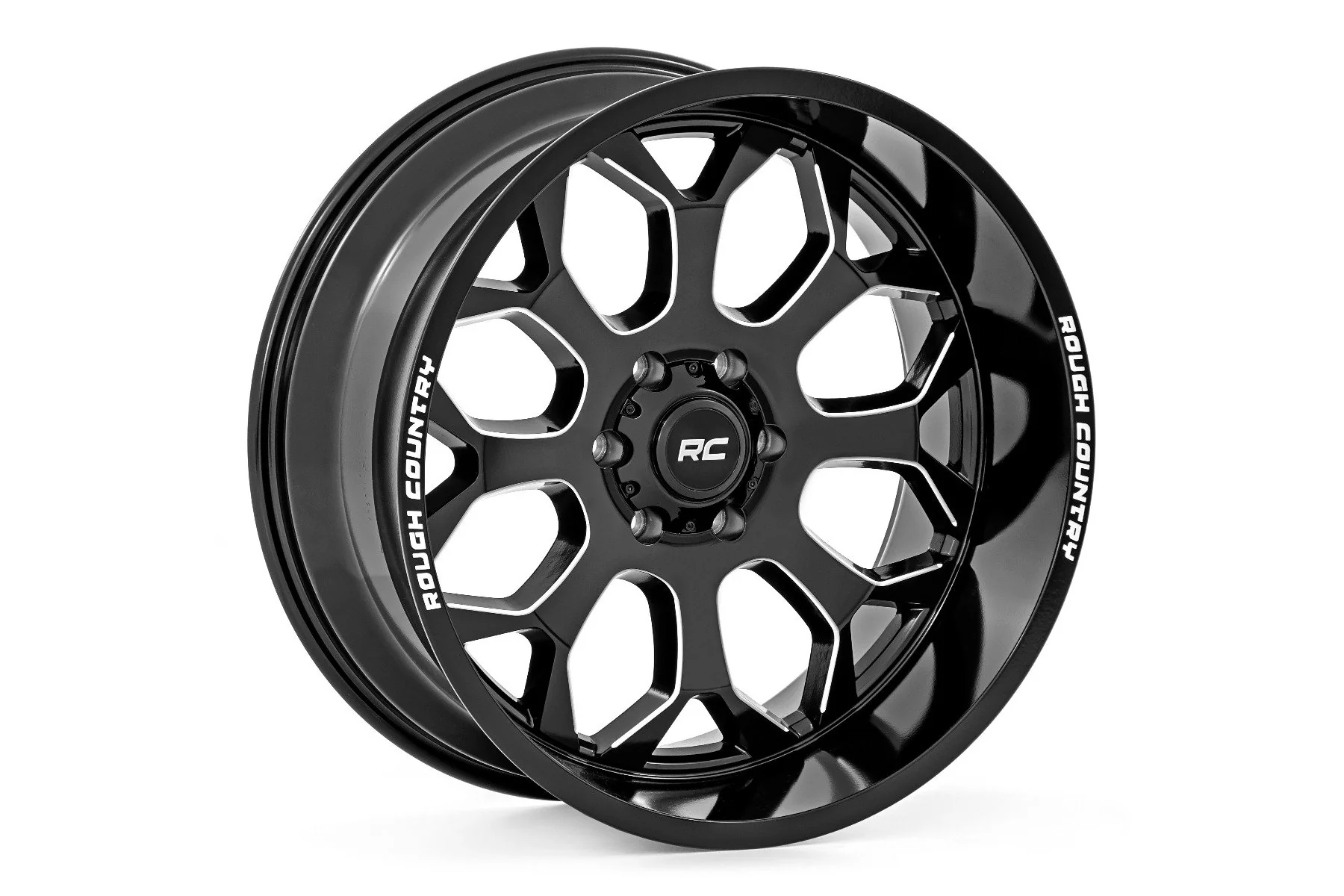 Rough Country - Rough Country 96 Series Wheel/One-Piece/Gloss Black/20x9/6x5.5/-12mm - Image 7