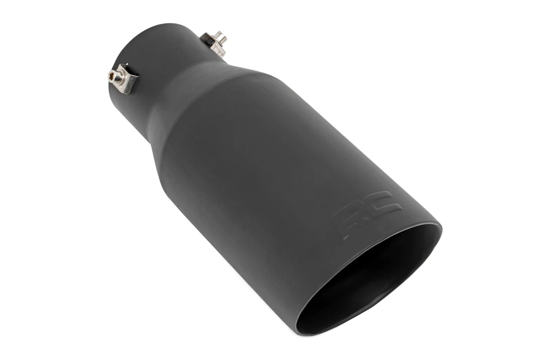 Rough Country - Exhaust Tip | Black | RC Logo | 2.5-3.125 Inch Pipe - Image 2