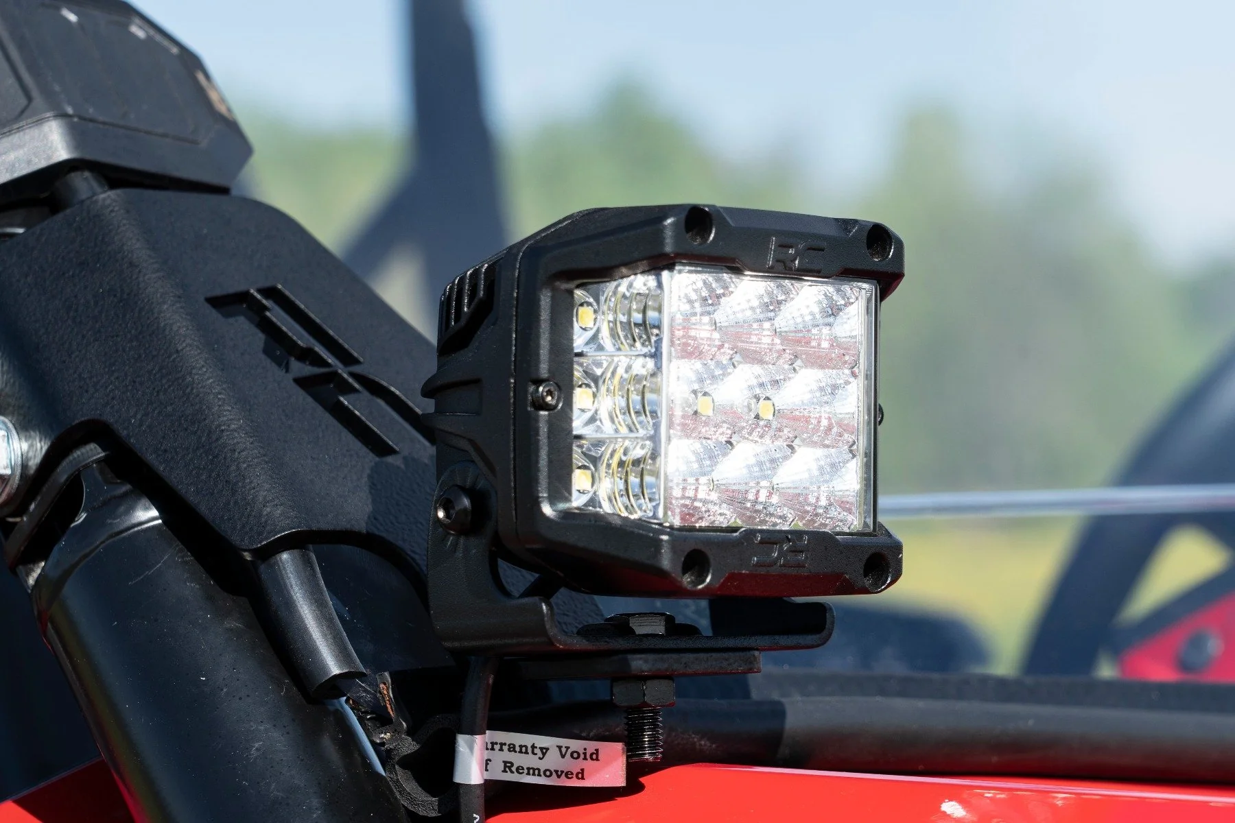 Rough Country - LED Light Kit - Cage Mount - 2" Black Pair - Amber DRL - Honda Talon 1000 - Image 4
