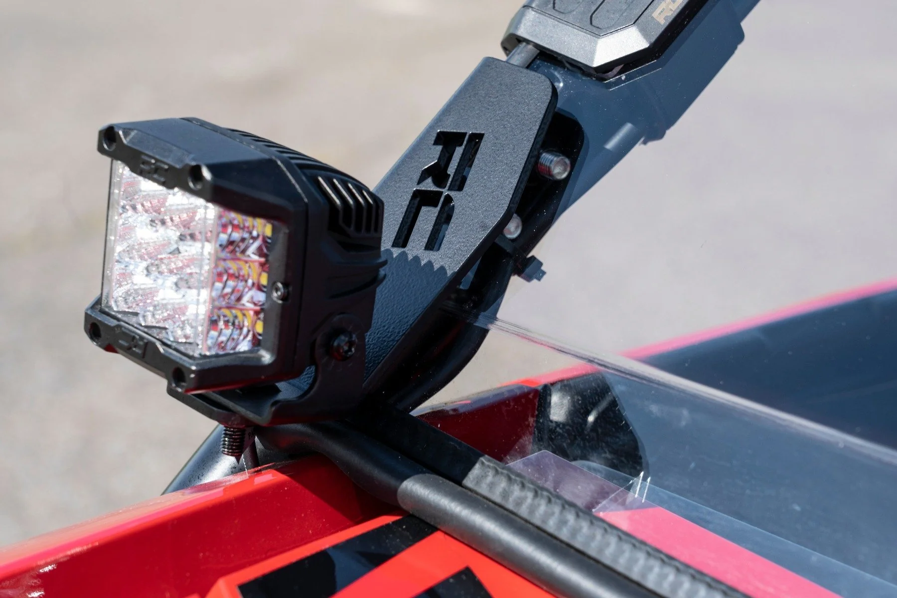 Rough Country - LED Light Kit - Cage Mount - 2" Black Pair - Amber DRL - Honda Talon 1000 - Image 6