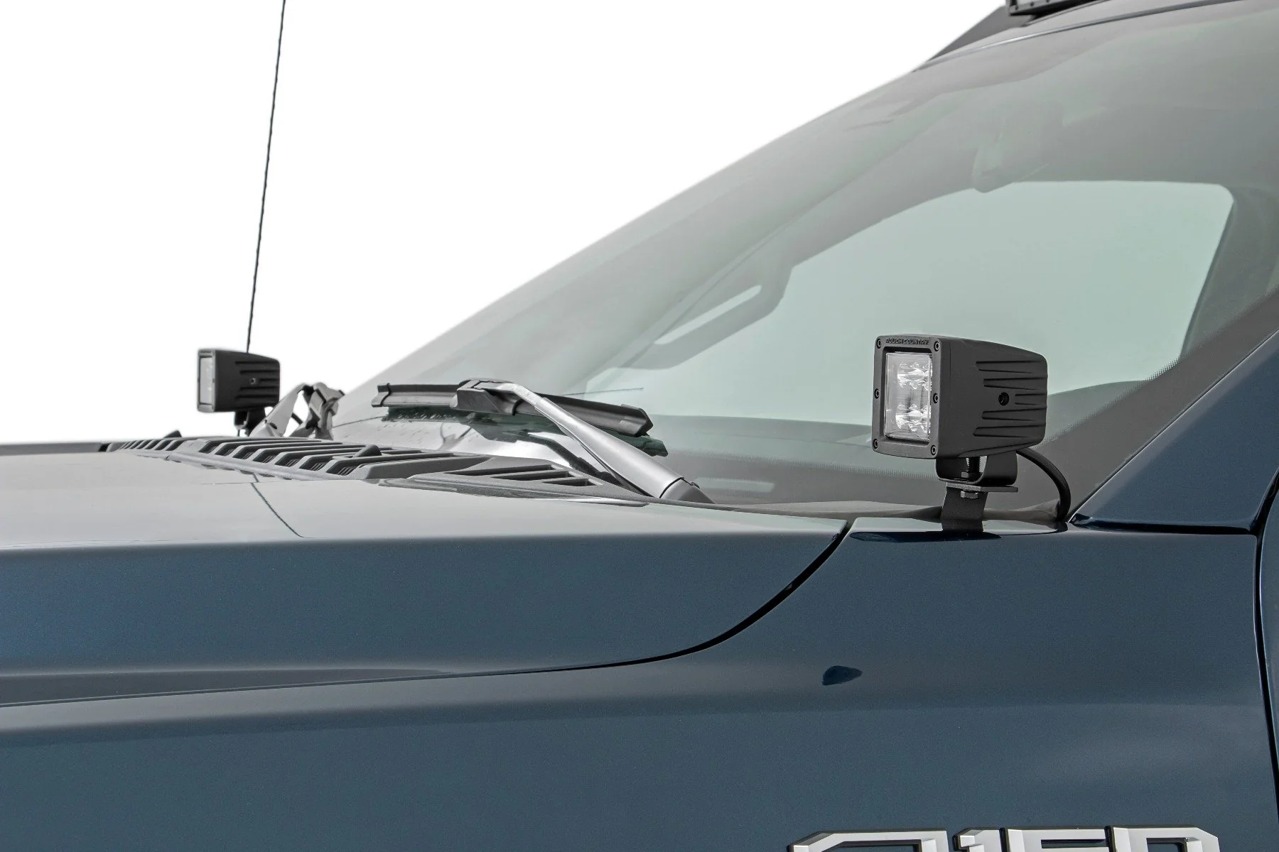 Rough Country - LED Light - Ditch Mount - 2" Chrome Pair - Wide Angle - Ford F-150 (15-24) - Image 3