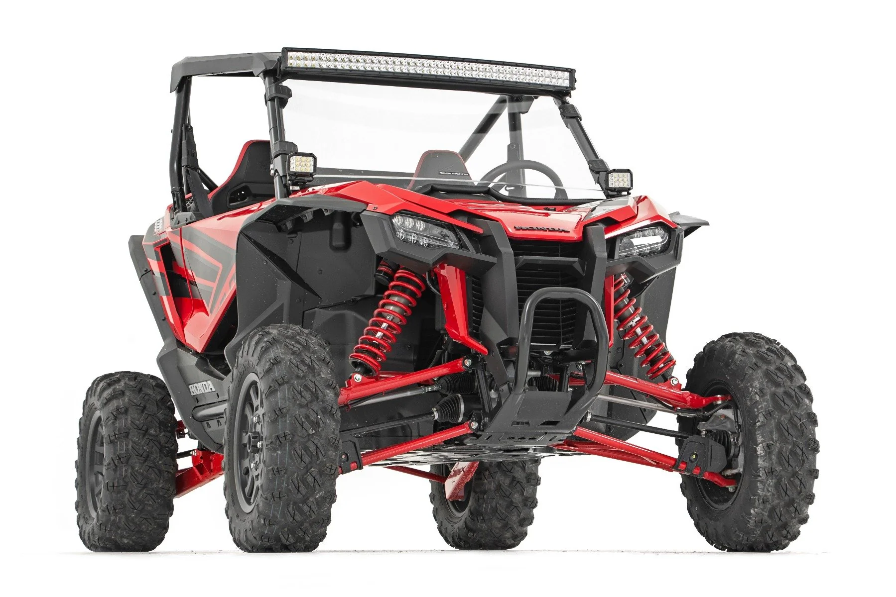 Rough Country - LED Light Kit - Front Mount - 40" Black Dual Row - White DRL - Honda Talon 1000 - Image 4