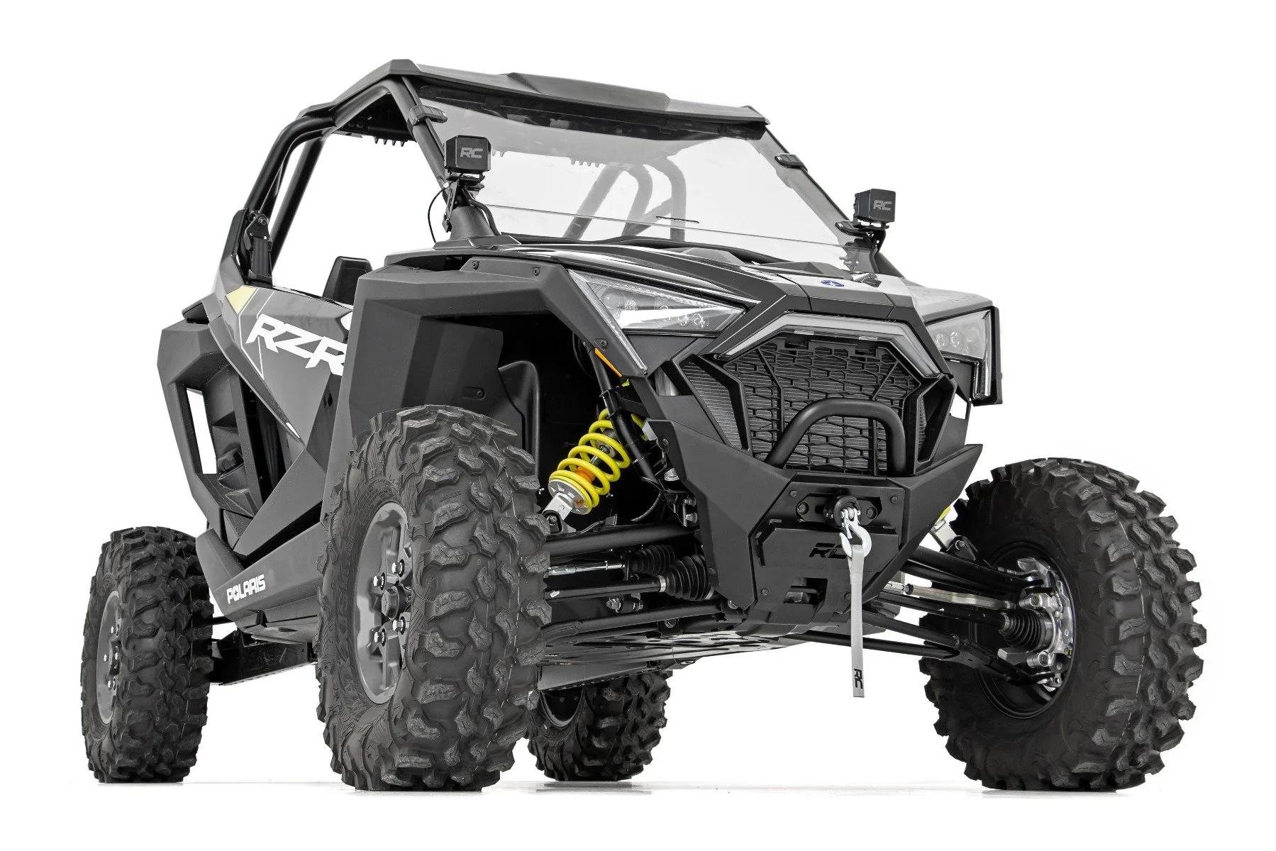 Rough Country - LED Light Kit - "A" Pillar Mount - 2" Black Pair - Spot - Polaris RZR PRO XP - Image 3