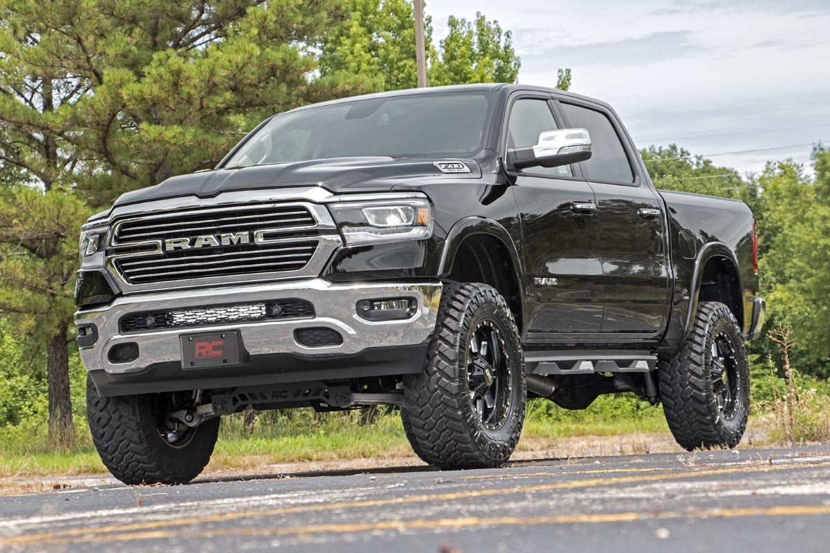 Rough Country - LED Light Kit - Bumper Mount - 20" Black Dual Row - White DRL - Ram 1500 (19-24) - Image 2