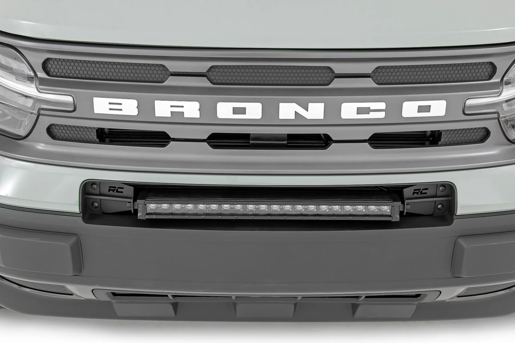 Rough Country - LED Light Kit - Bumper Mount - 20" Black Single Row - Ford Bronco Sport (21-25) - Image 5