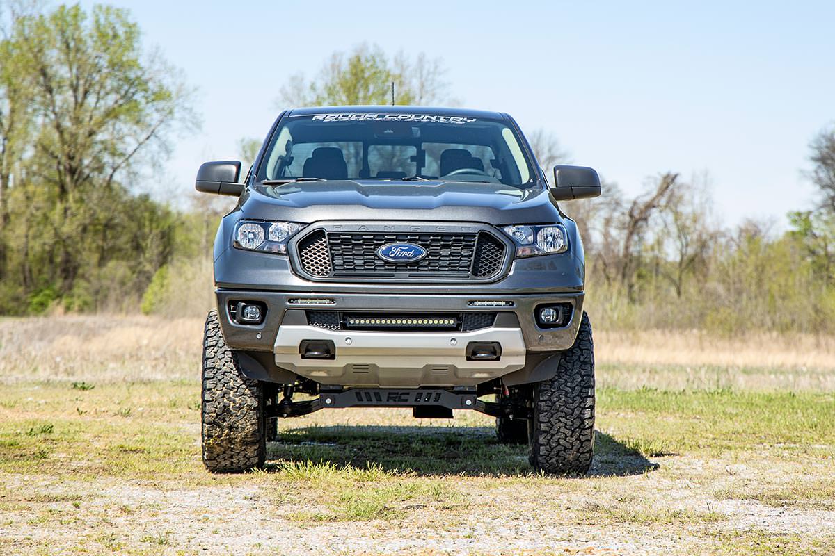 Rough Country - LED Light Kit - Bumper Mount - 20" Black Single Row - Ford Ranger (19-23) - Image 4